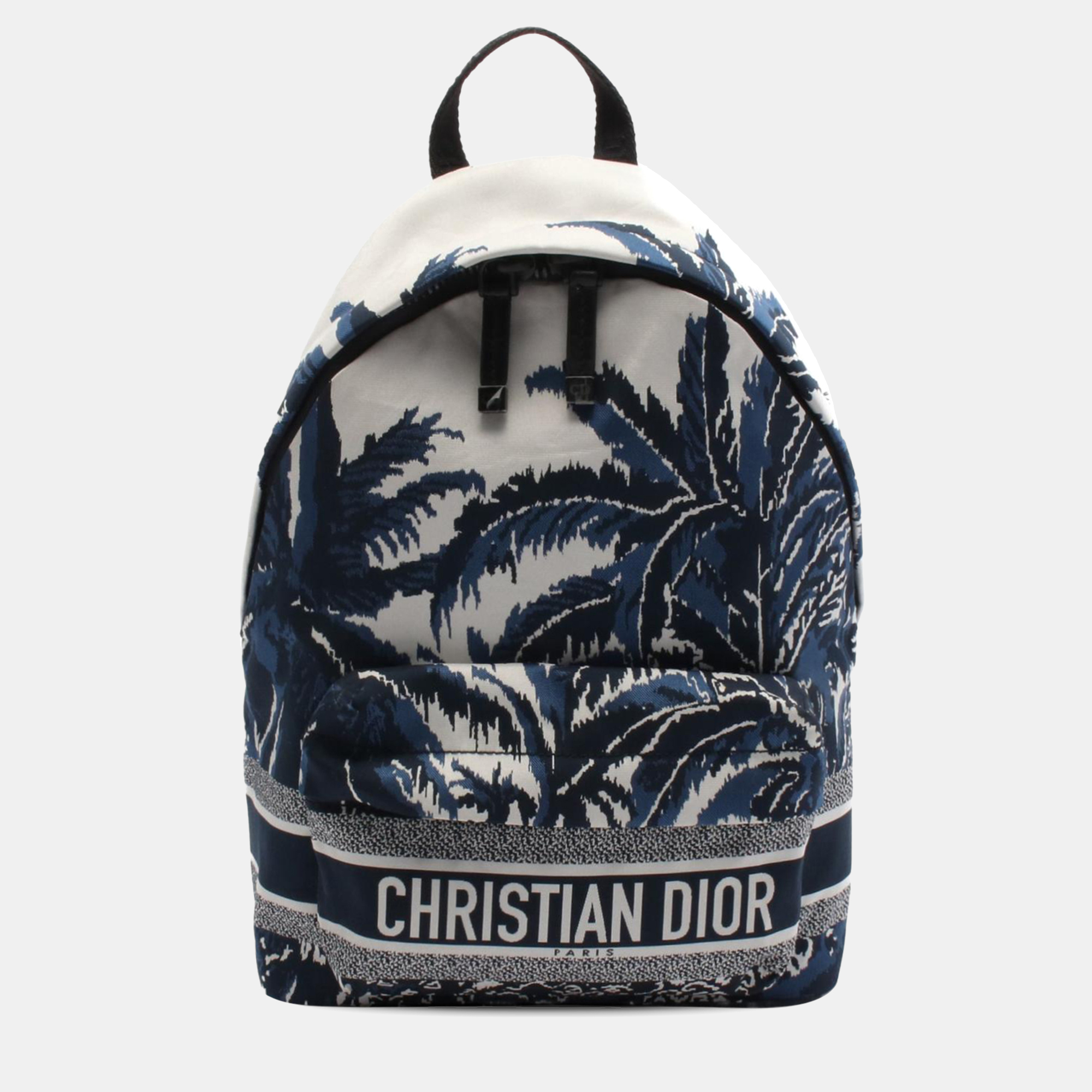 

Dior Navy Blue Technical Fabric Palms Diortravel Backpack