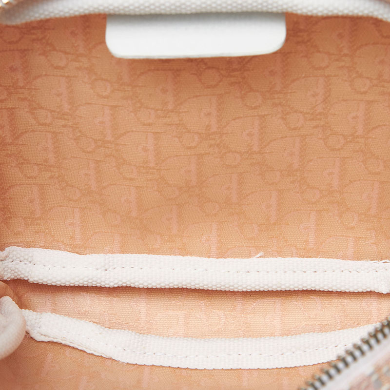 

Christian Dior Pink/White Oblique Canvas Pouch