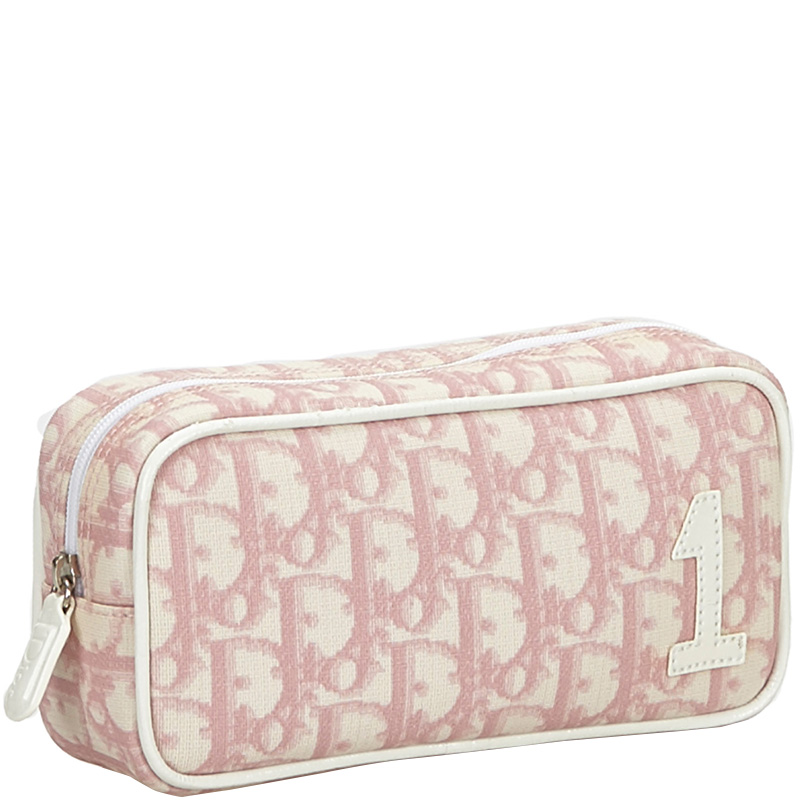 

Dior Pink Oblique Canvas Trotter Pouch