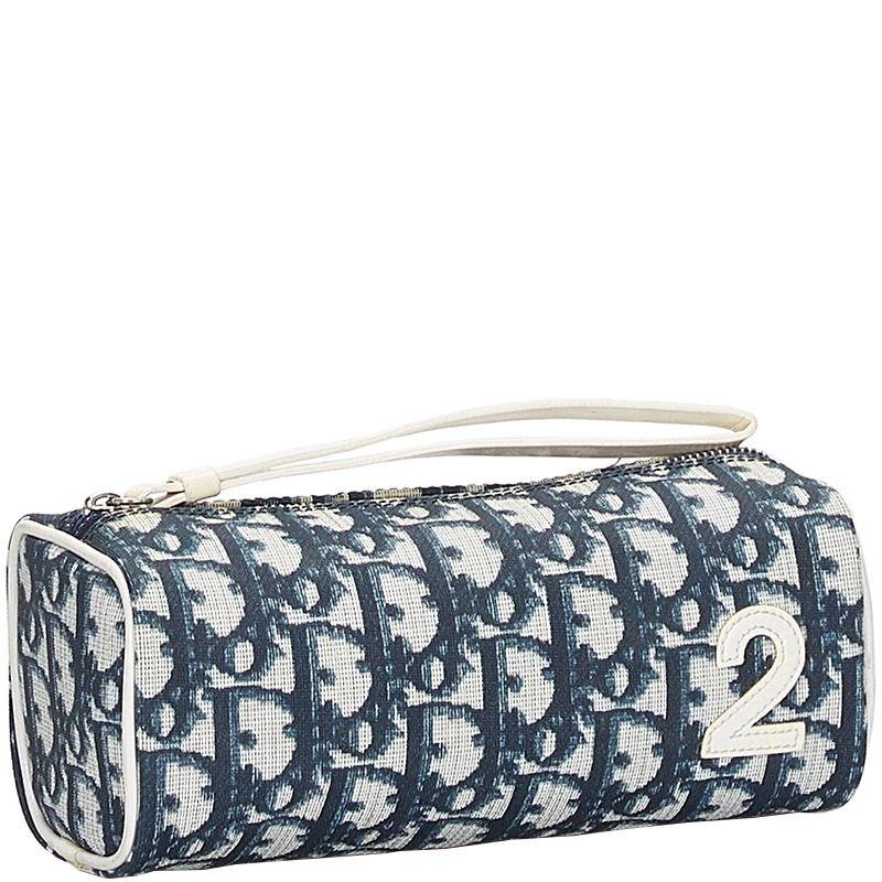

Dior Blue/White Oblique Trotter Canvas No. 2 Pouch