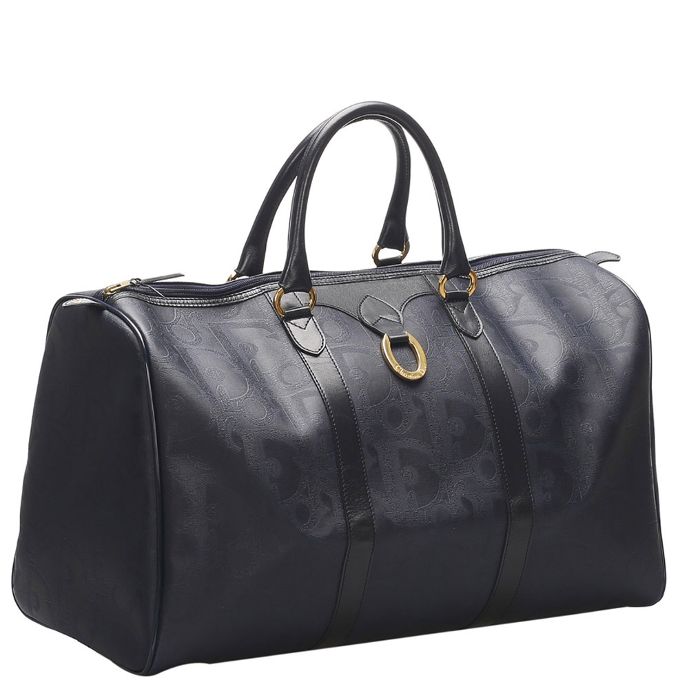 

Dior Black Oblique Coated Canvas Travel Bag