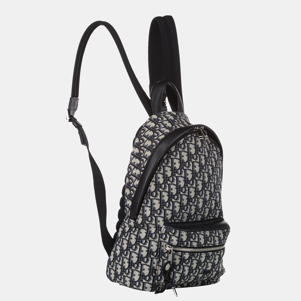 

Dior Blue/Gray Oblique Canvas Backpack