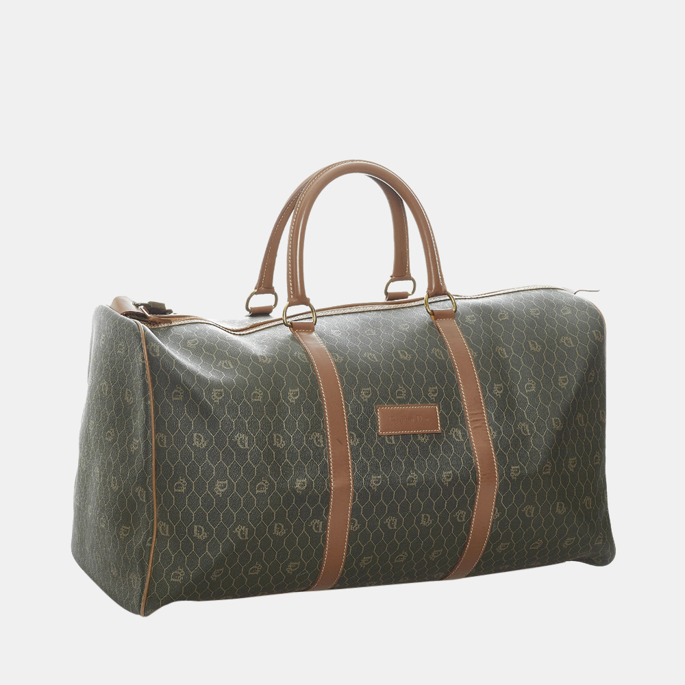 

Dior Brown Honeycomb Travel Bag