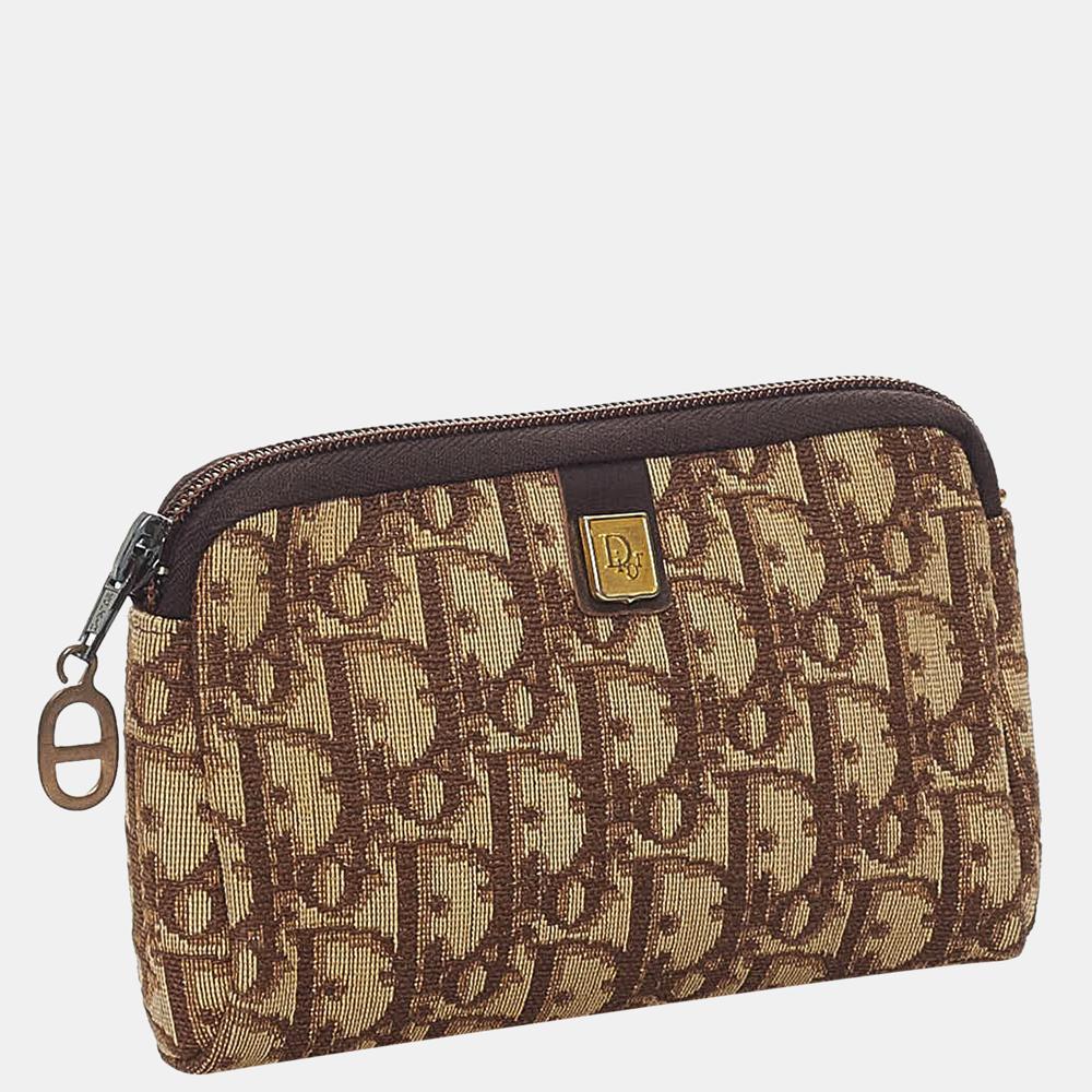 

Dior Brown Dior Oblique Canvas Pouch