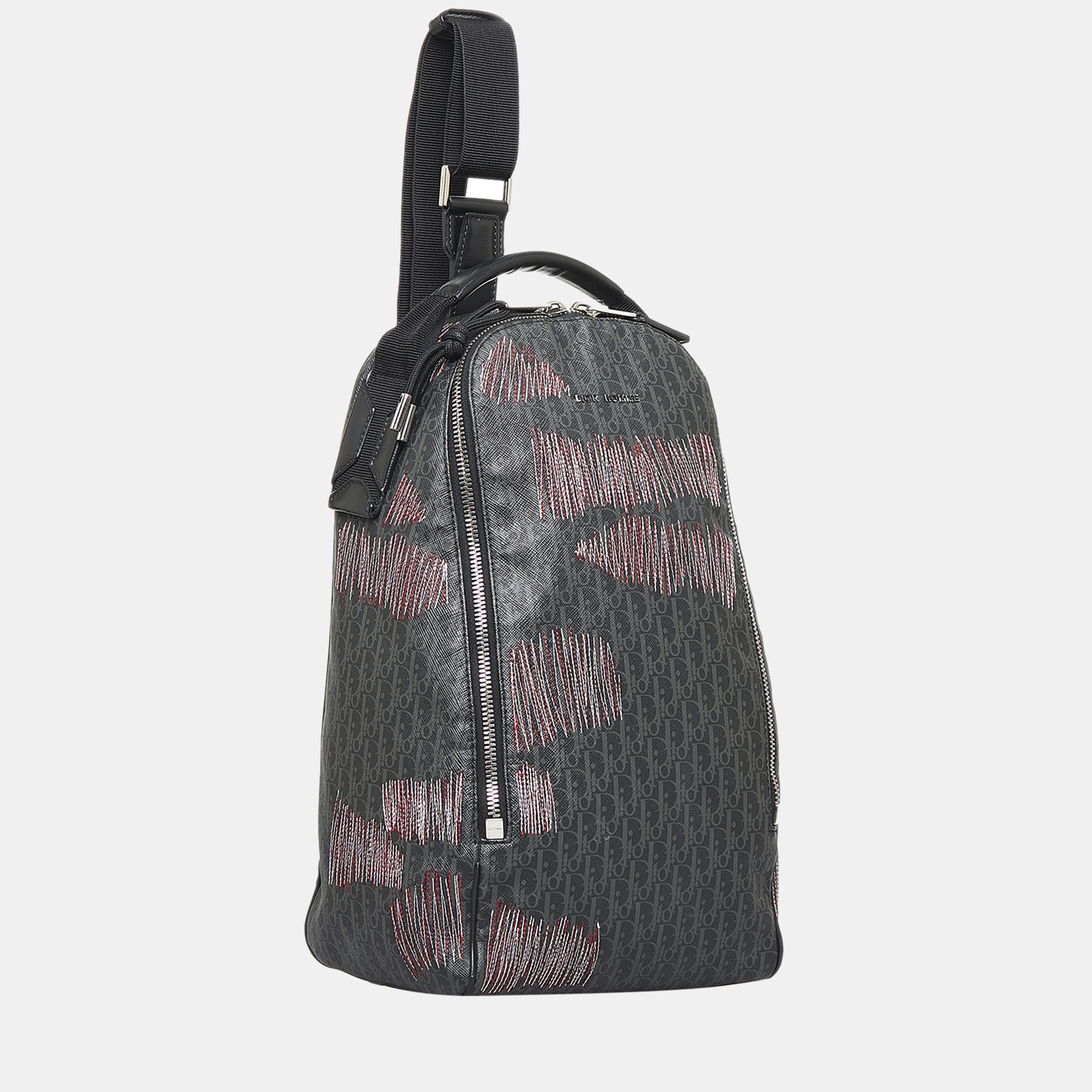 

Dior Black Darklight Stitched Sling Backpack