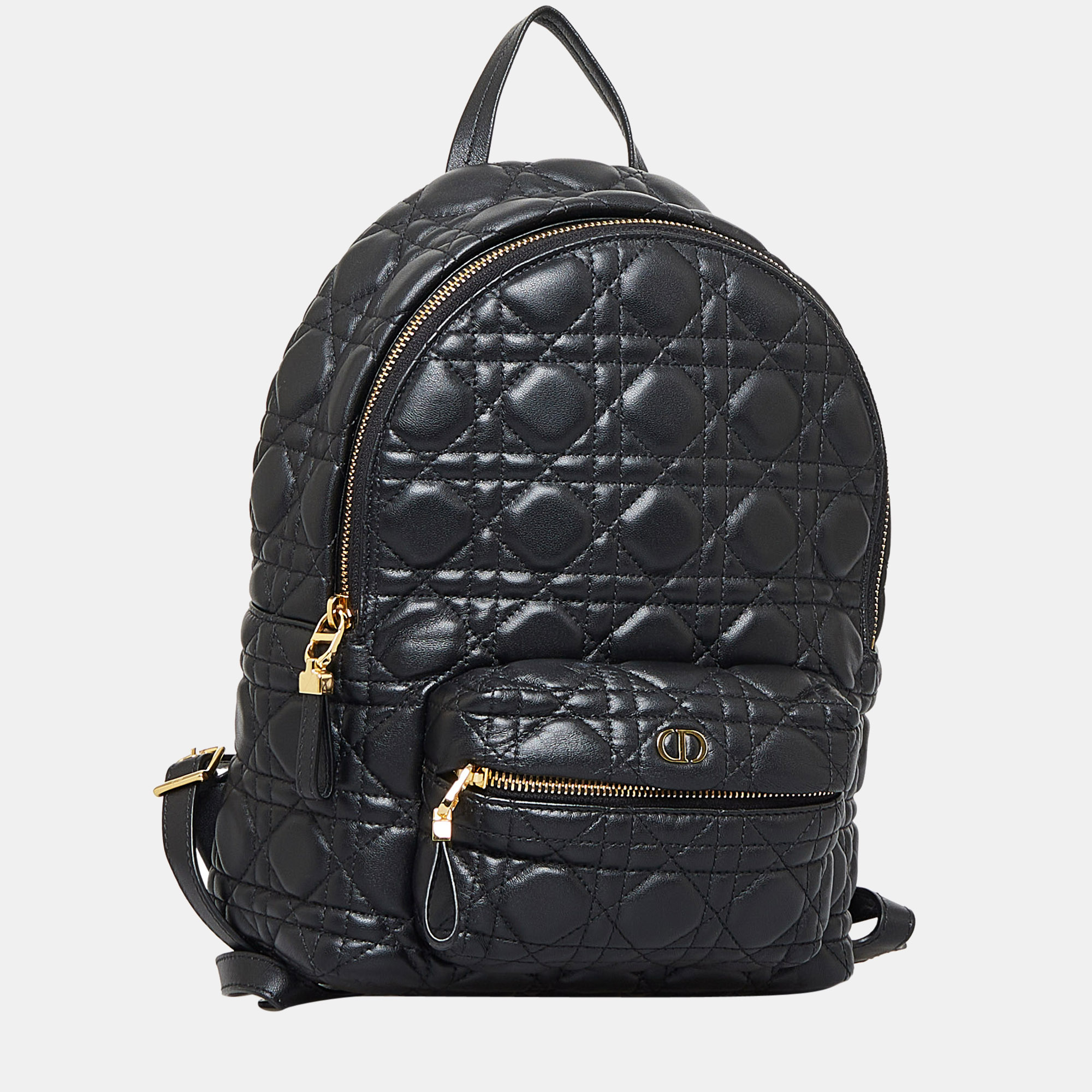 

Dior Black Small Cannage Backpack