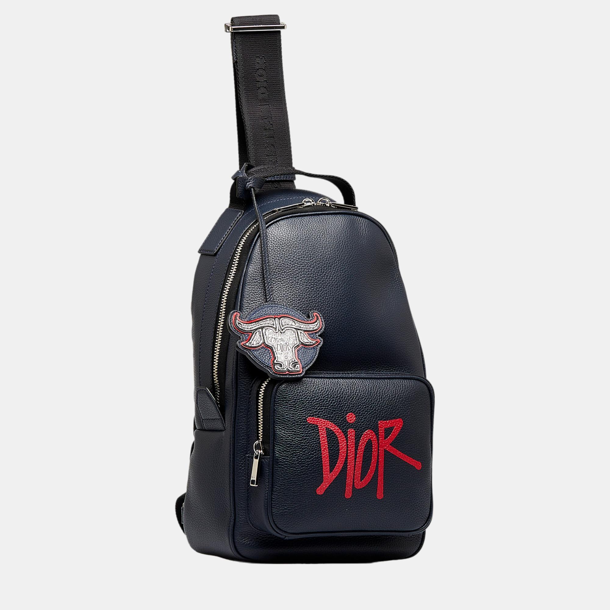 

Dior Navy Blue x Shawn Stussy Year of the Ox Sling
