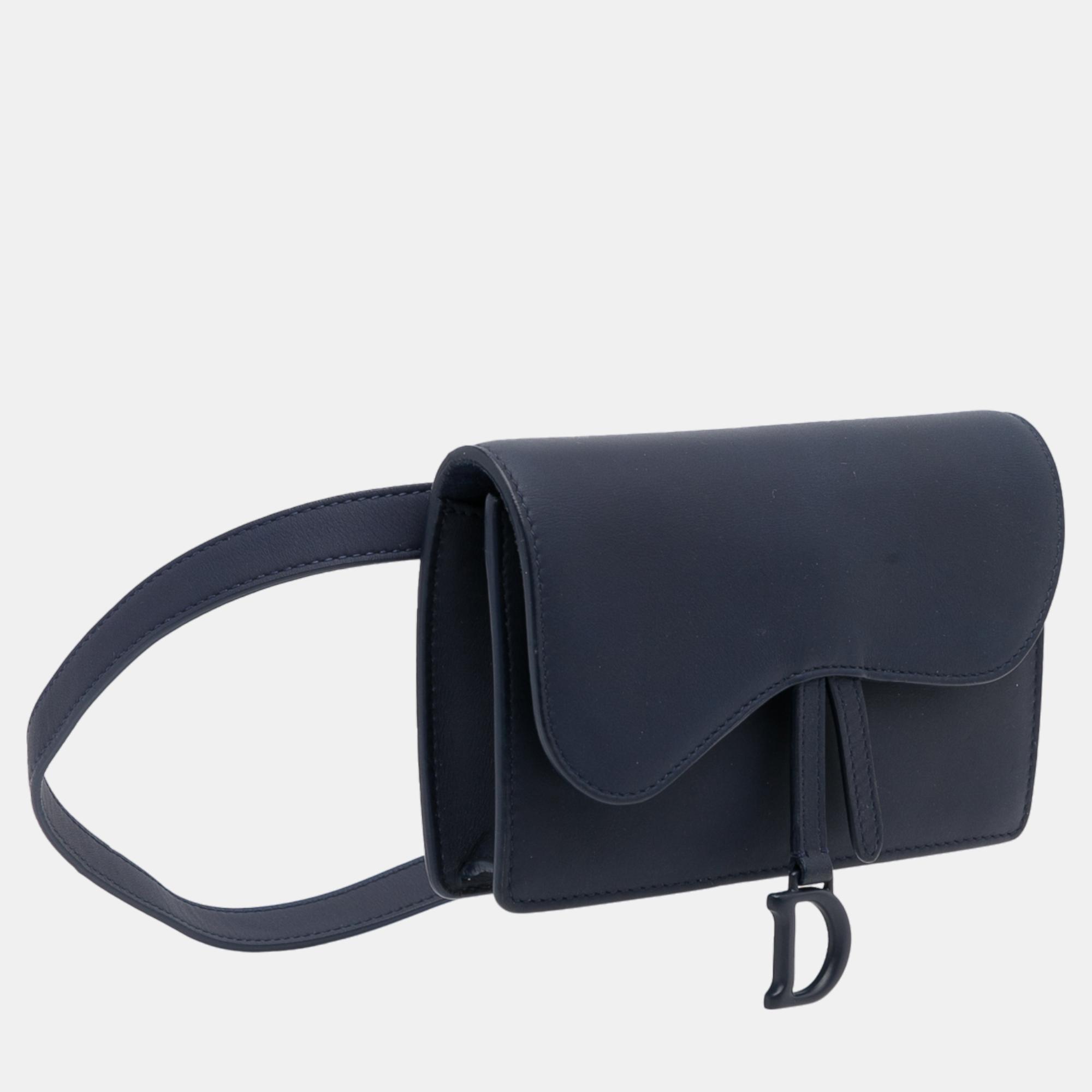 

Dior Black Saddle Belt Bag