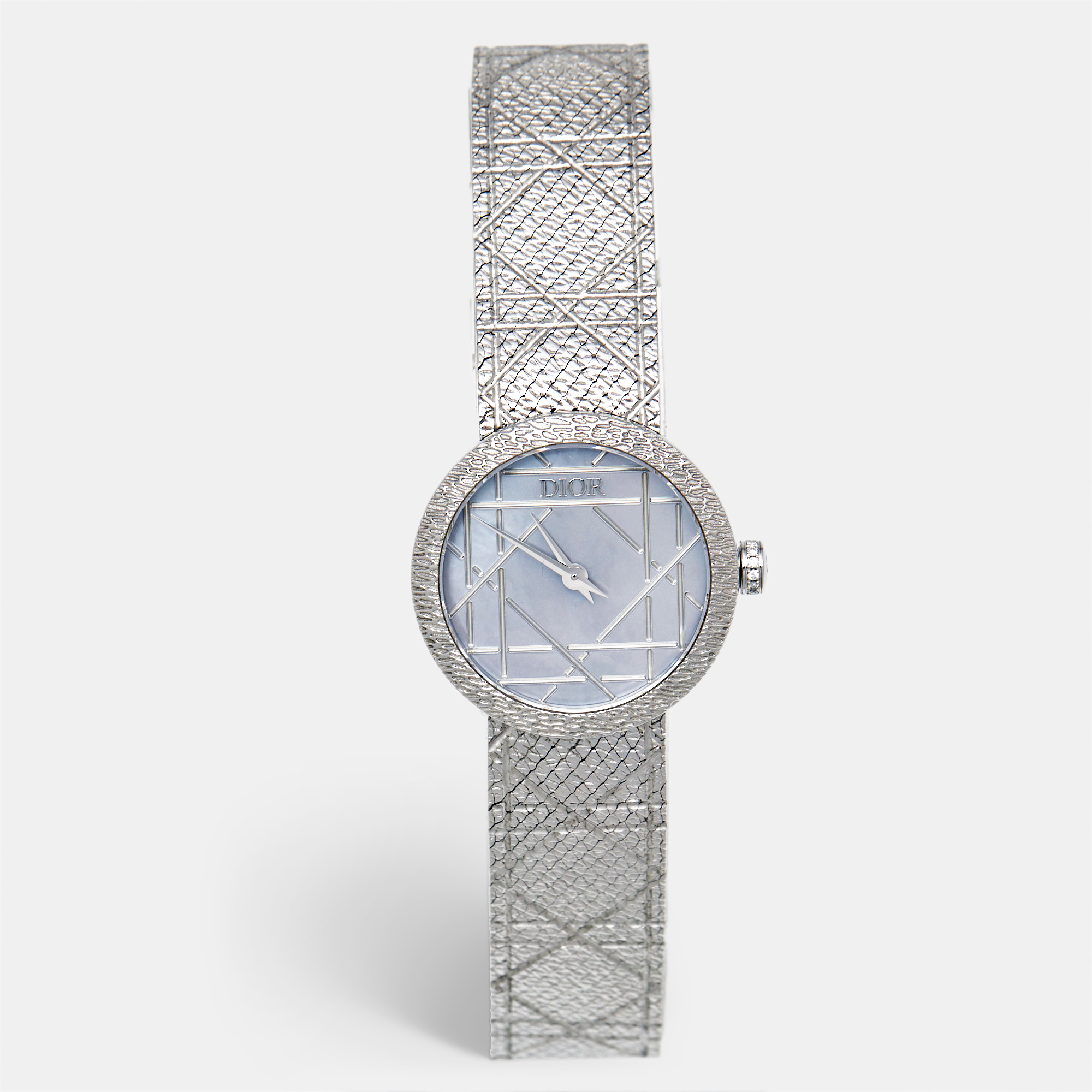 

Dior La D De Dior CD04111X1545 Gray Dial Stainless Steel Women's Wristwatch, Silver