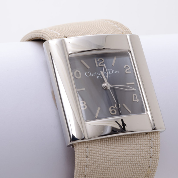 Pre Owned Dior Ladies Leather Band Watch