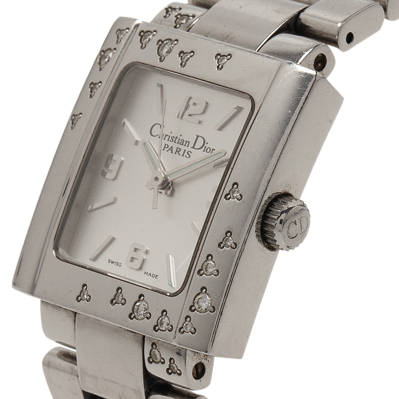 

Dior White Stainless Steel Christal Women's Wristwatch