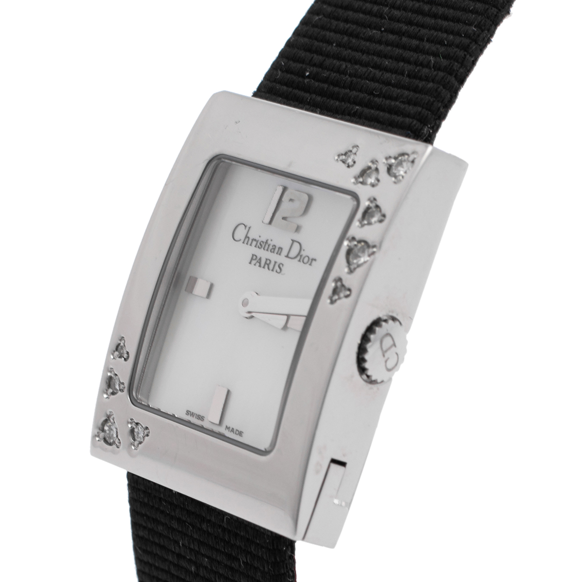 

Dior Mother of Pearl Stainless Steel Diamonds Malice D78-1091 Women's Wristwatch, White