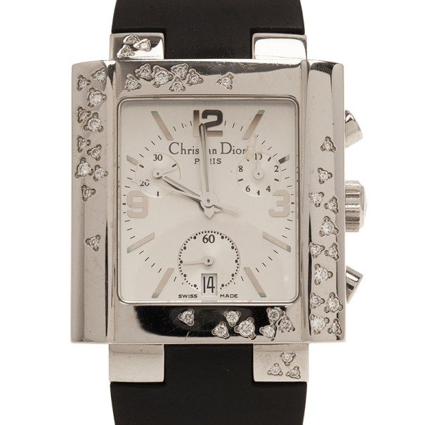 Dior White Stainless Steel Classic Women's Wristwatch 31MM