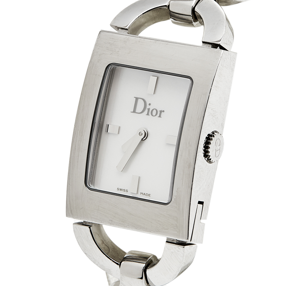 

Dior Mother Of Pearl Stainless Steel Malice D78-109 Women's Wristwatch, White