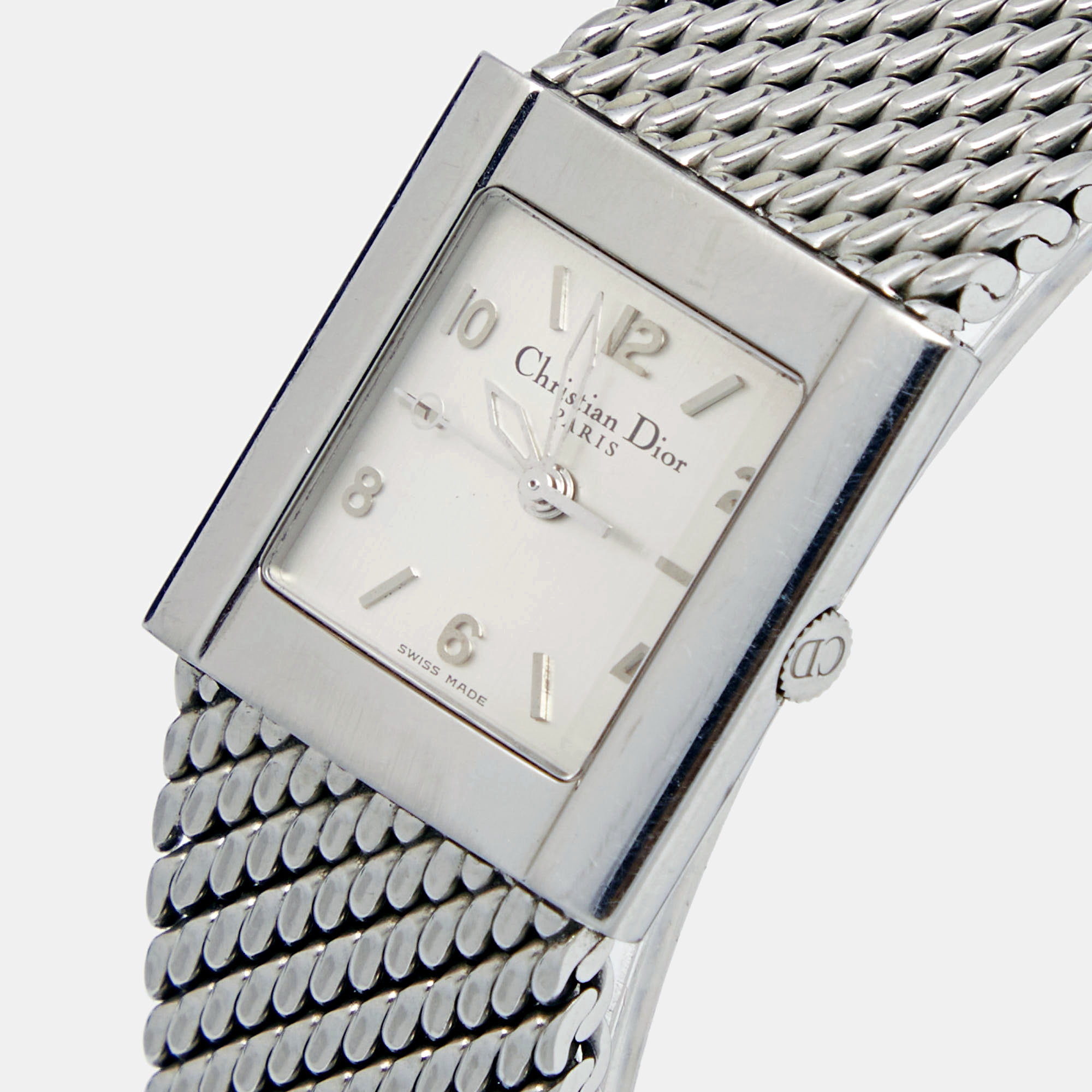 

Christian Dior Silver Stainless Steel Riva D80-100 Women's Wristwatch