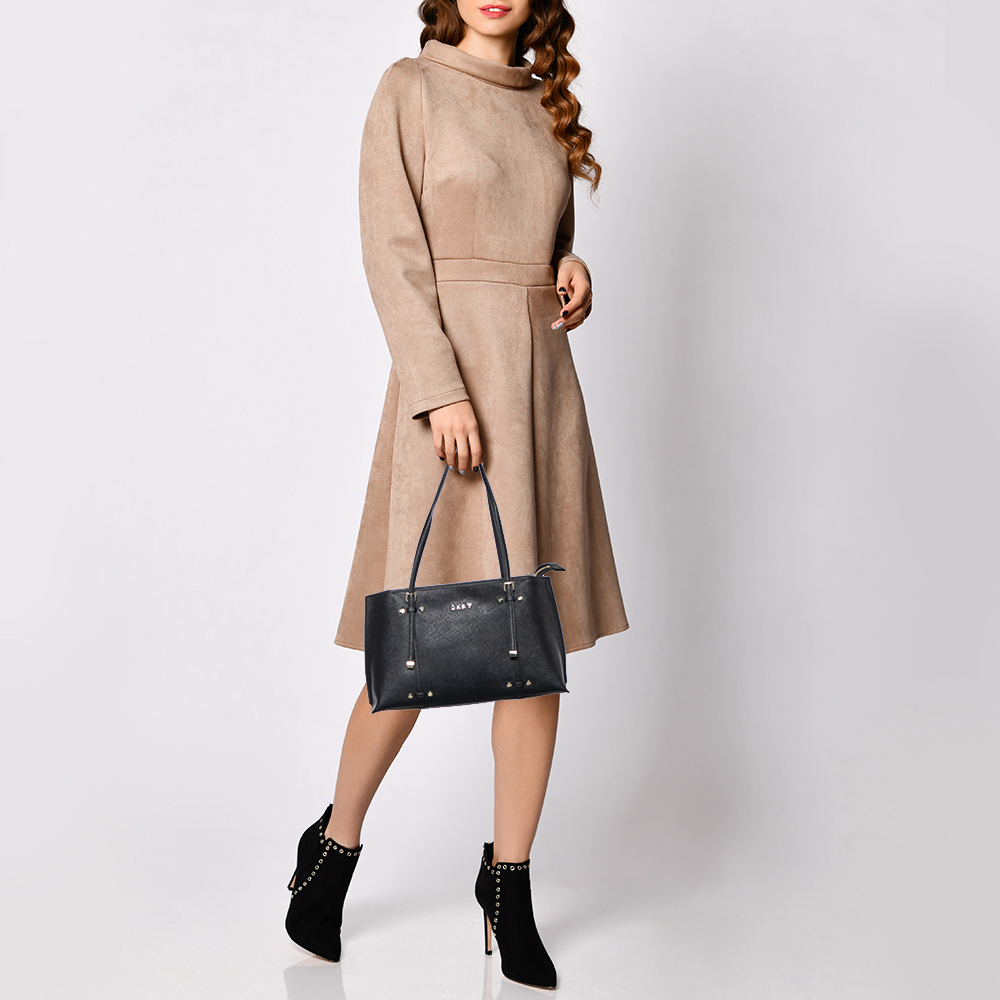 

DKNY Black Leather Tote