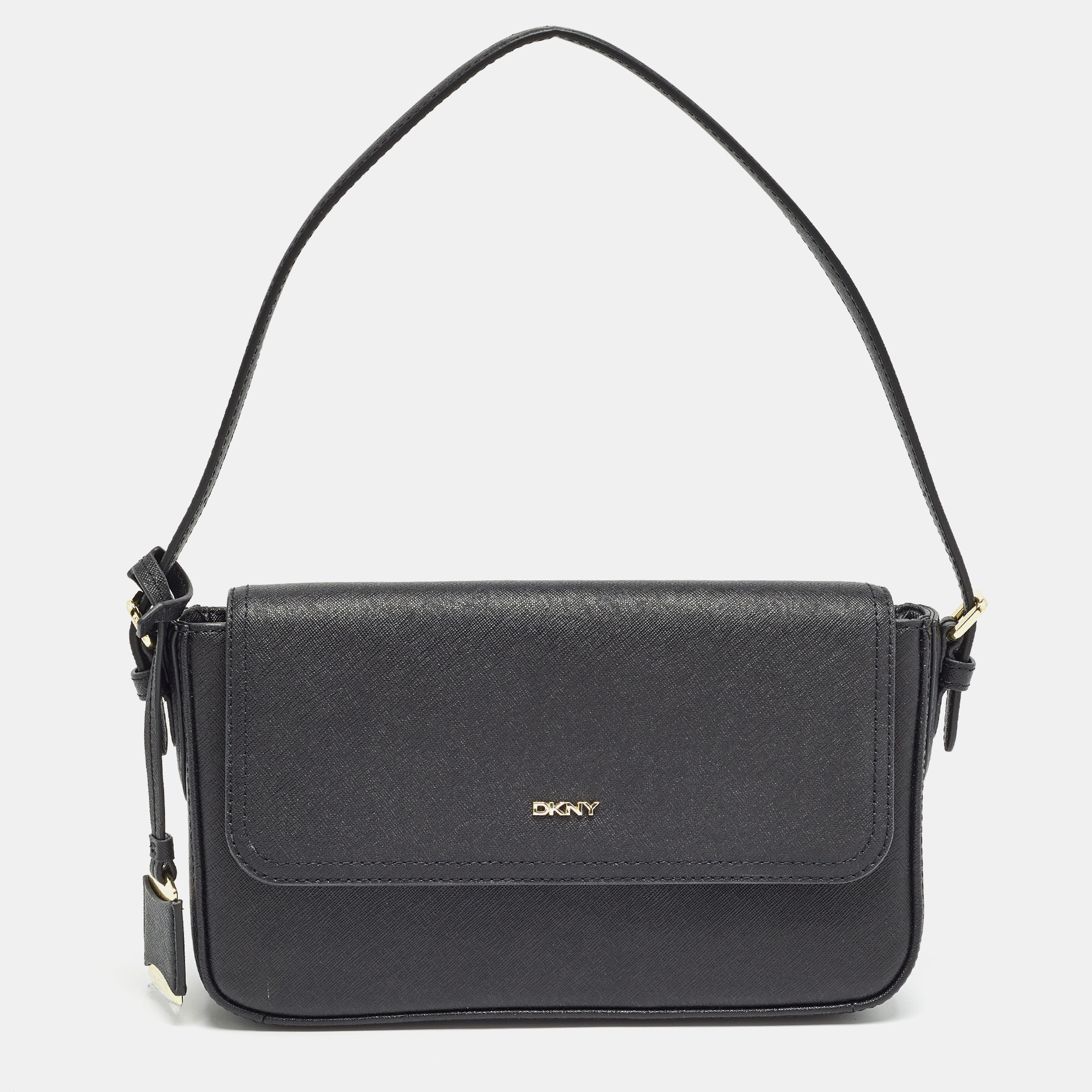 

DKNY Black Leather Bibi East West Shoulder Bag