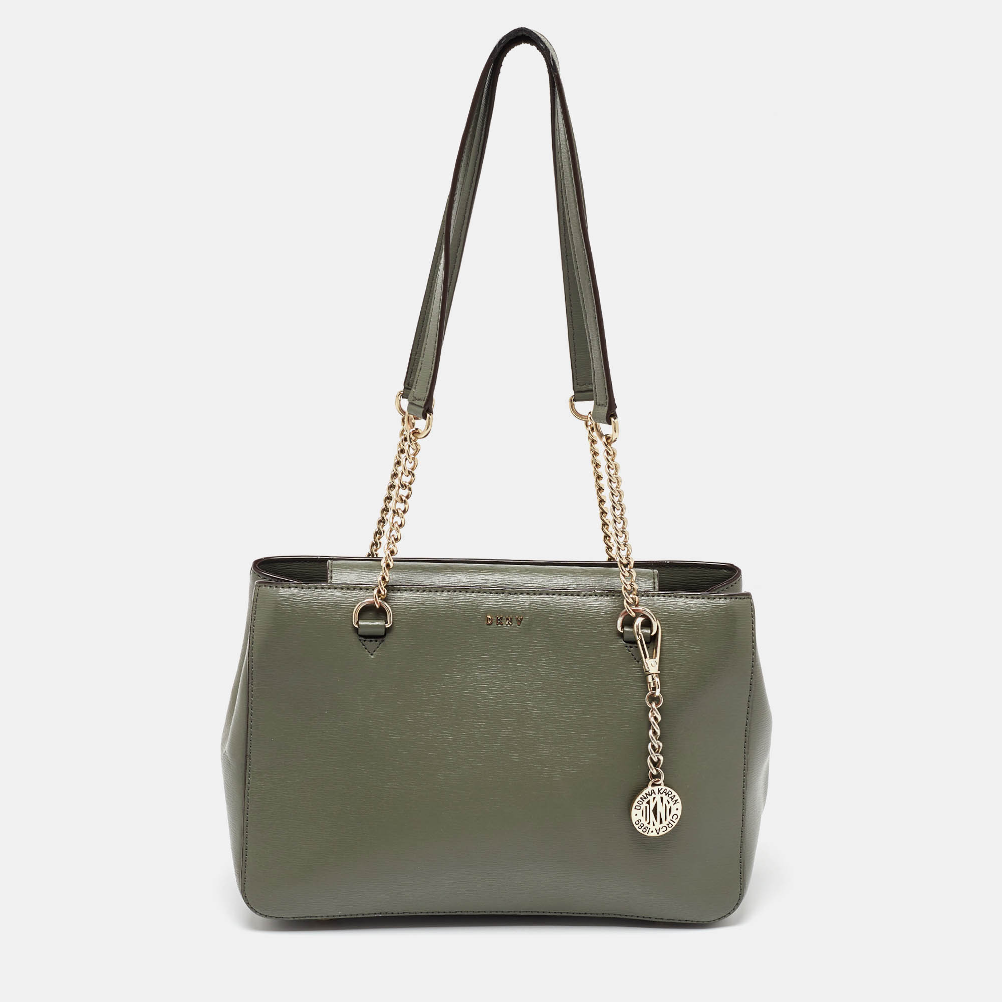 

DKNY Grey Saffiano Leather Tote