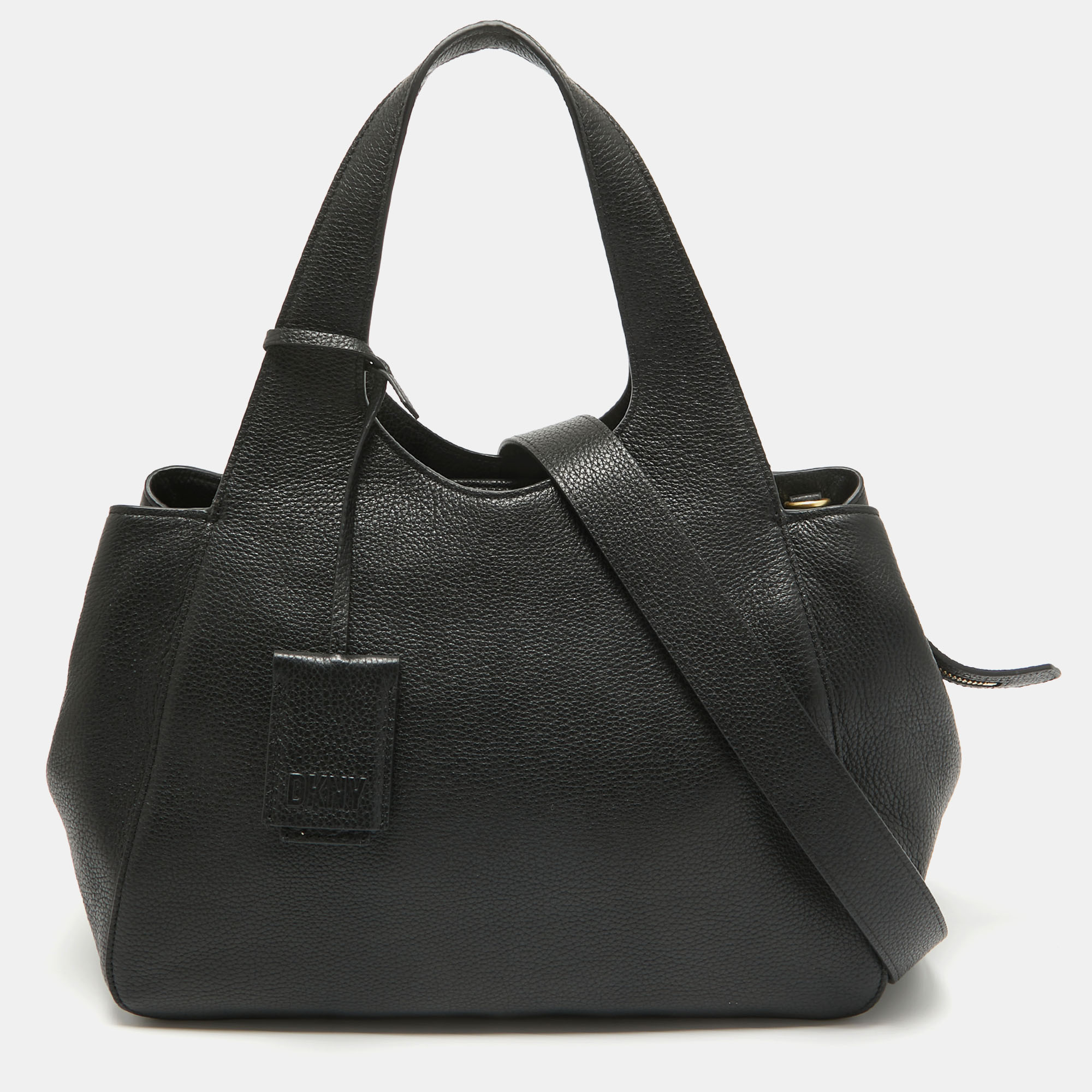 

DKNY Black Leather Effortless Tote