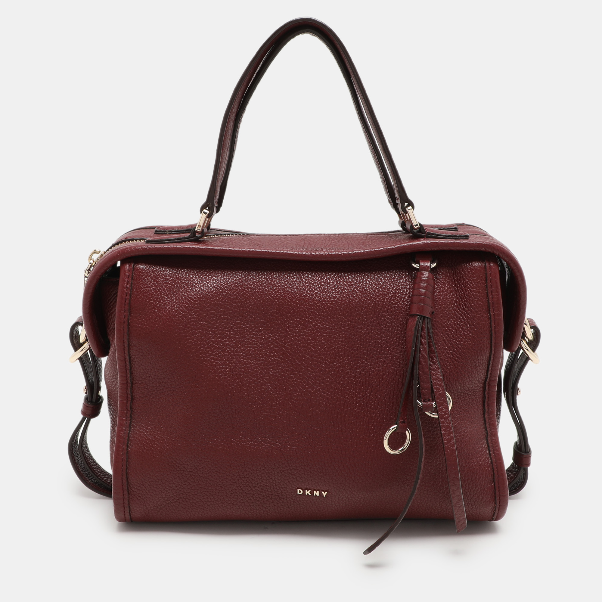 

DKNY Burgundy Leather Satchel