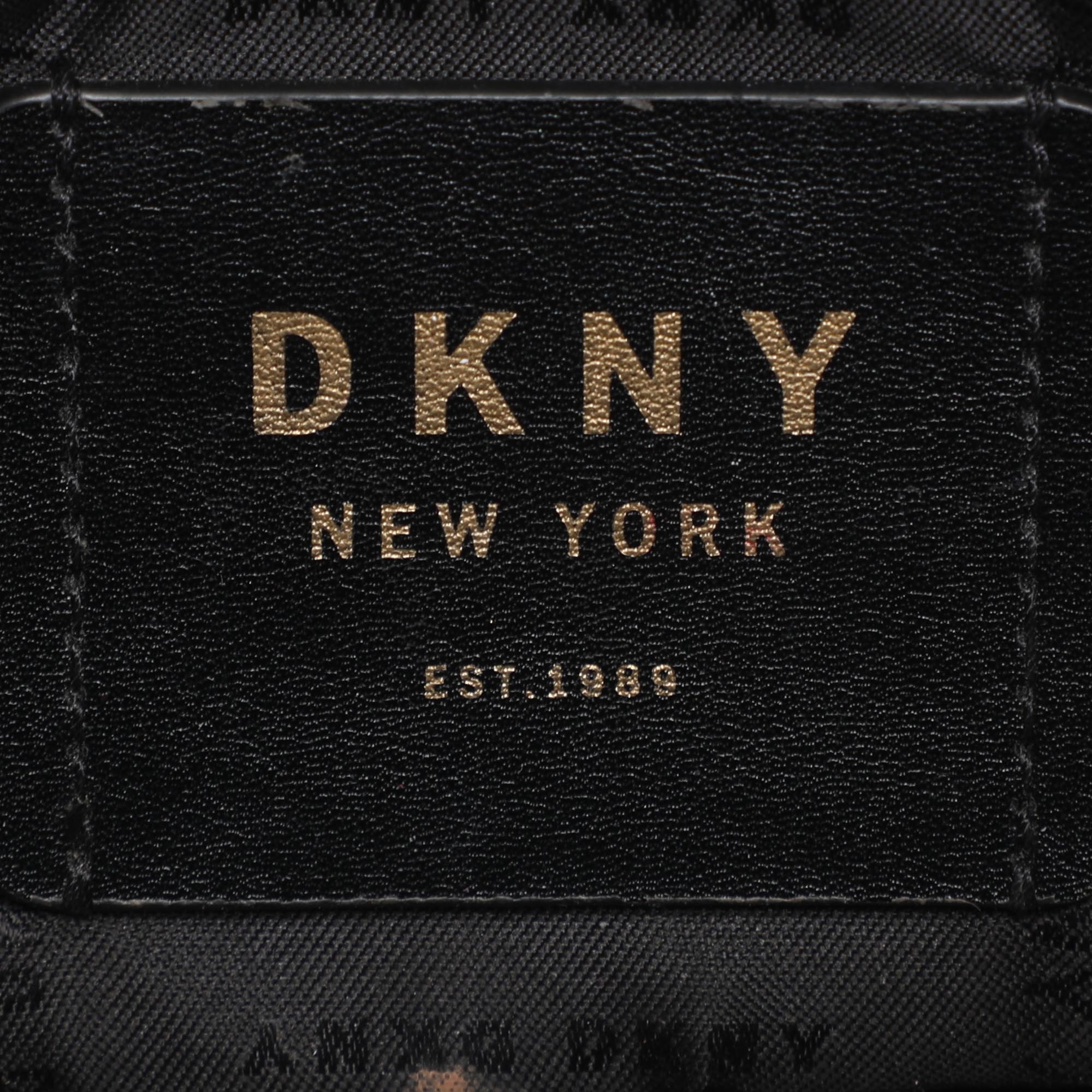 DKNY Grey Leather and PVC Crossbody Bag 