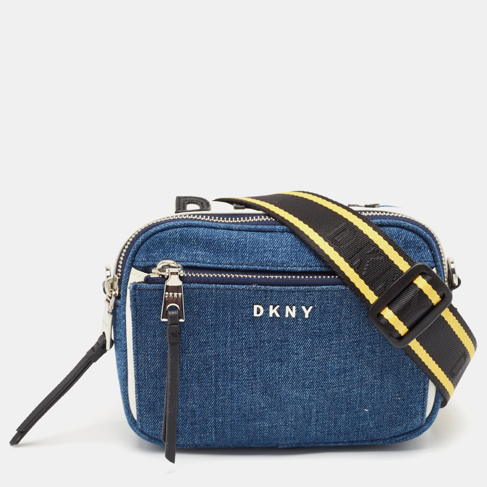 

DKNY Blue Denim Abby Camera Crossbody Bag