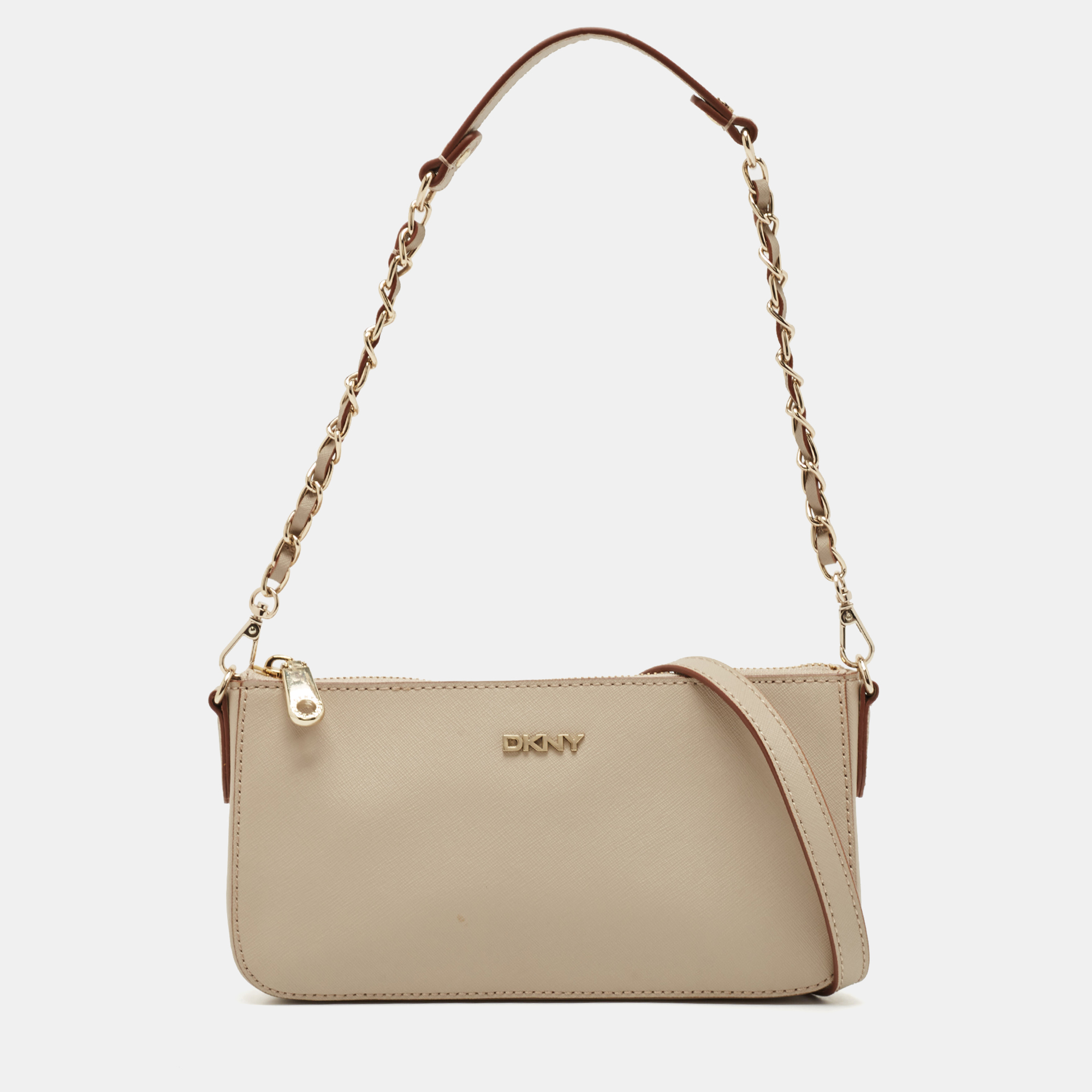 

DKNY Beige Leather Sutton Crossbody Bag