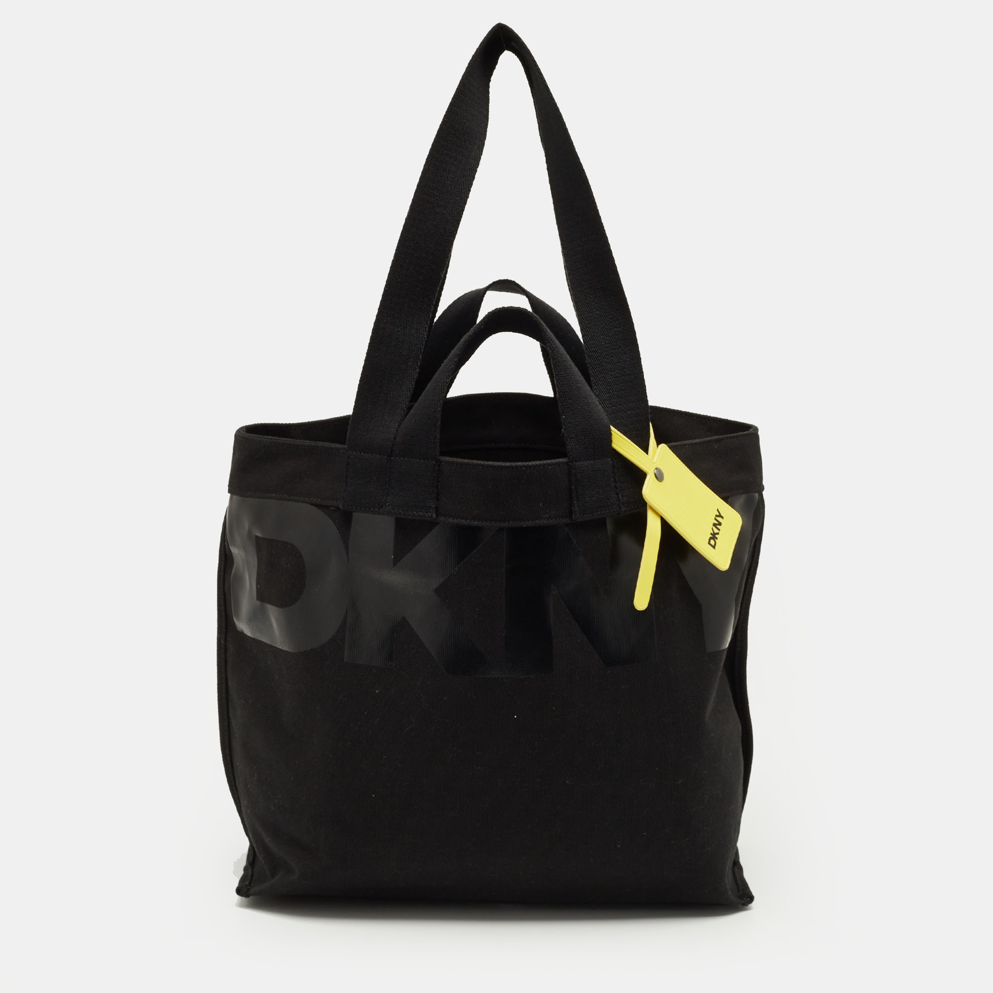 

Dkny Black Canvas Logo Tote