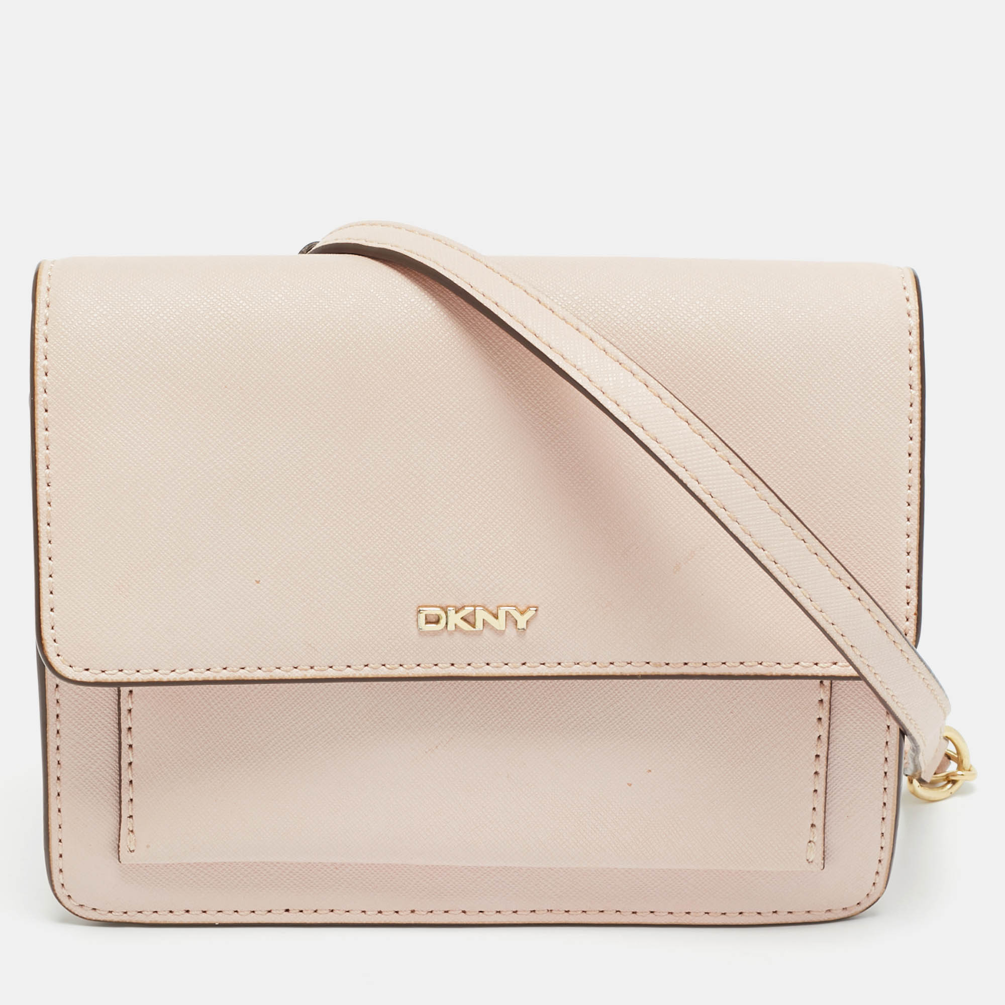 

DKNY Bryant Park Flap Pink Leather Crossbody Bag
