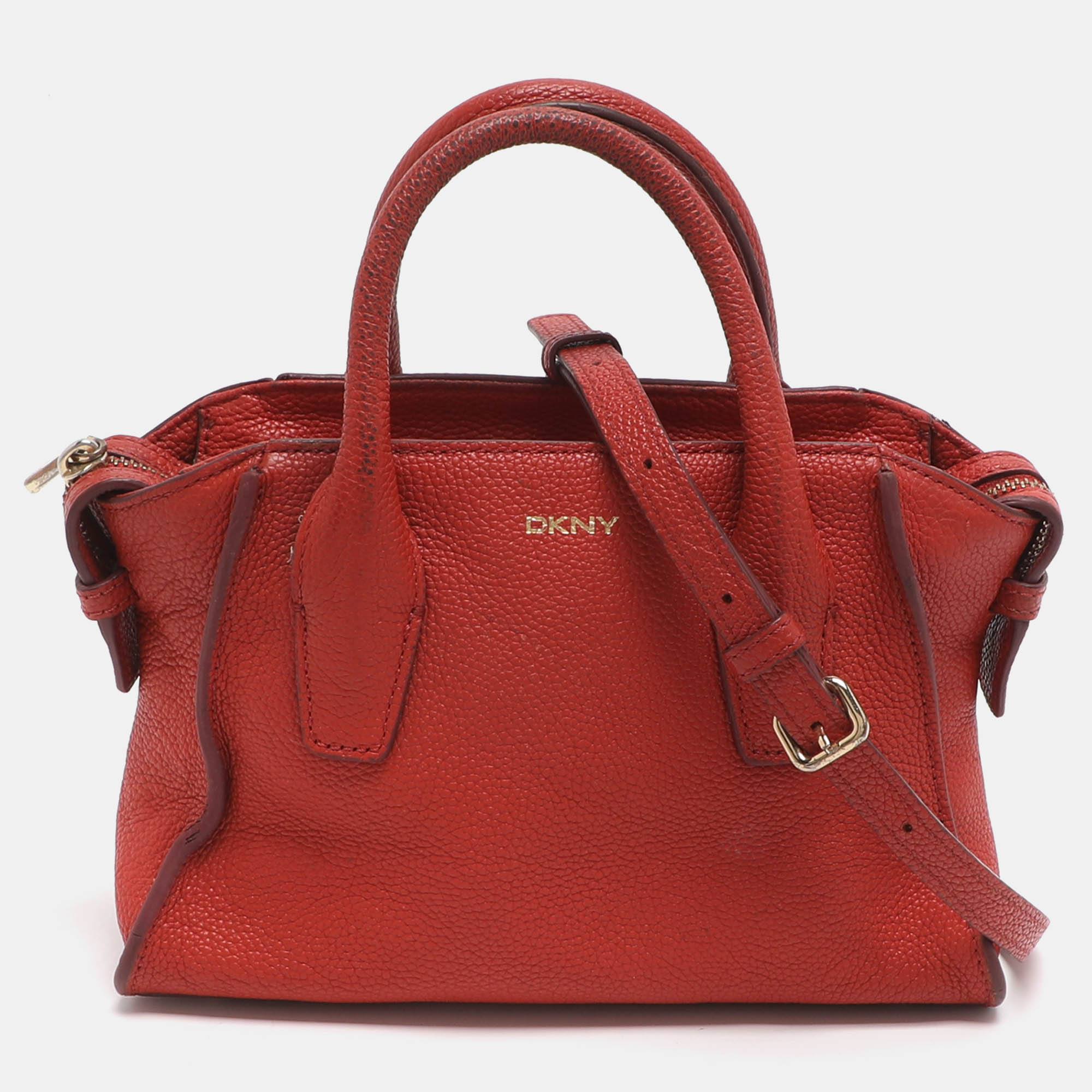 

Dkny Chelsea Orange Leather Crossbody Bag