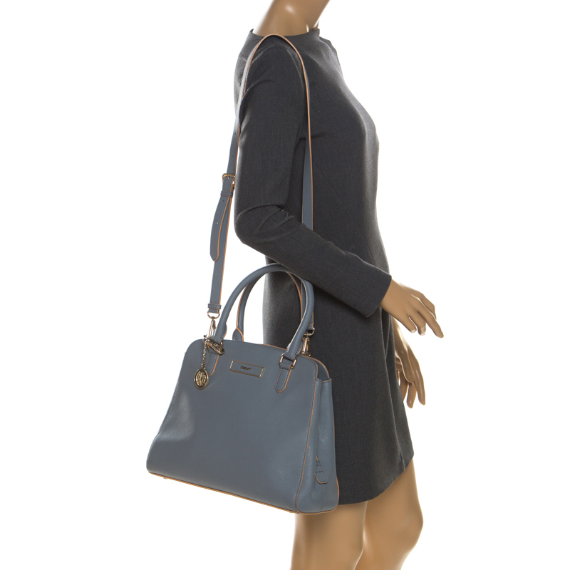 

Dkny Ash Blue Leather Satchel