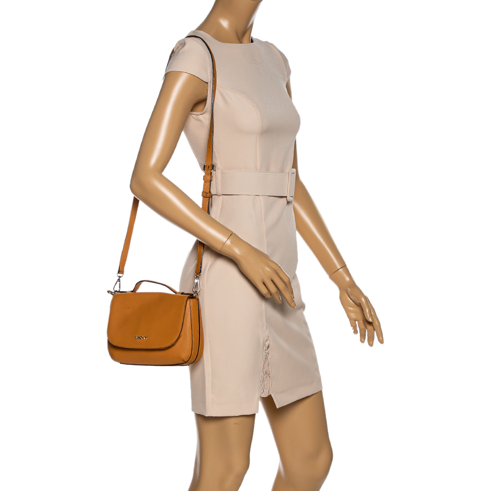 

Dkny Mustard Leather Bryant Park Crossbody Bag, Yellow