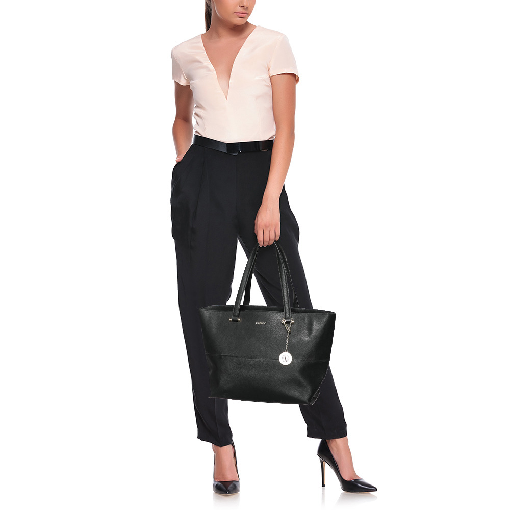 

DKNY Black Leather Tote