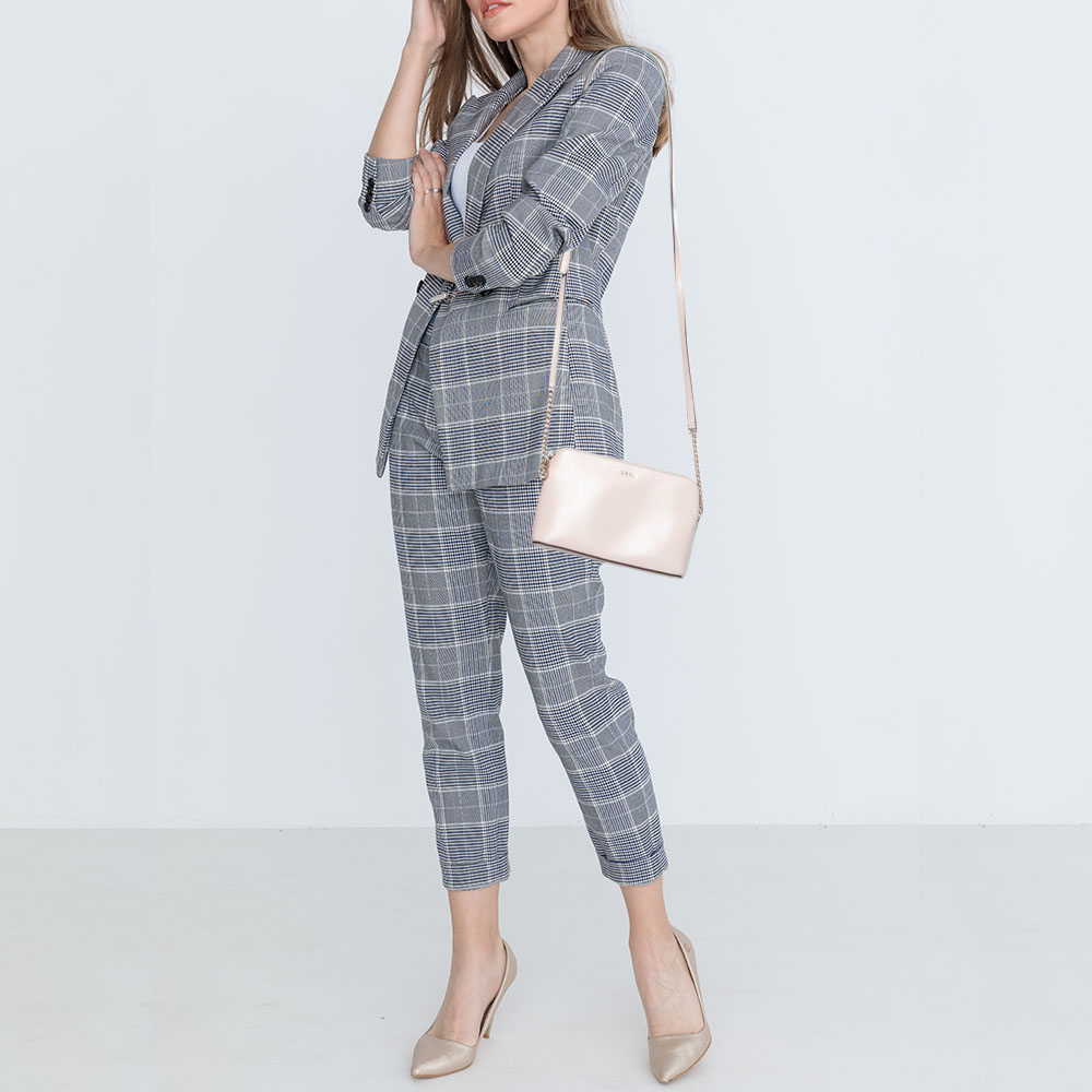 

DKNY Light Pink Leather Dome Crossbody Bag