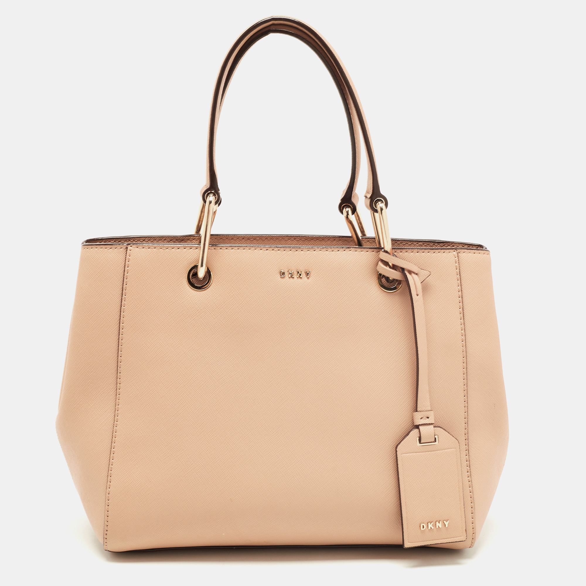 

DKNY Beige Leather Tote