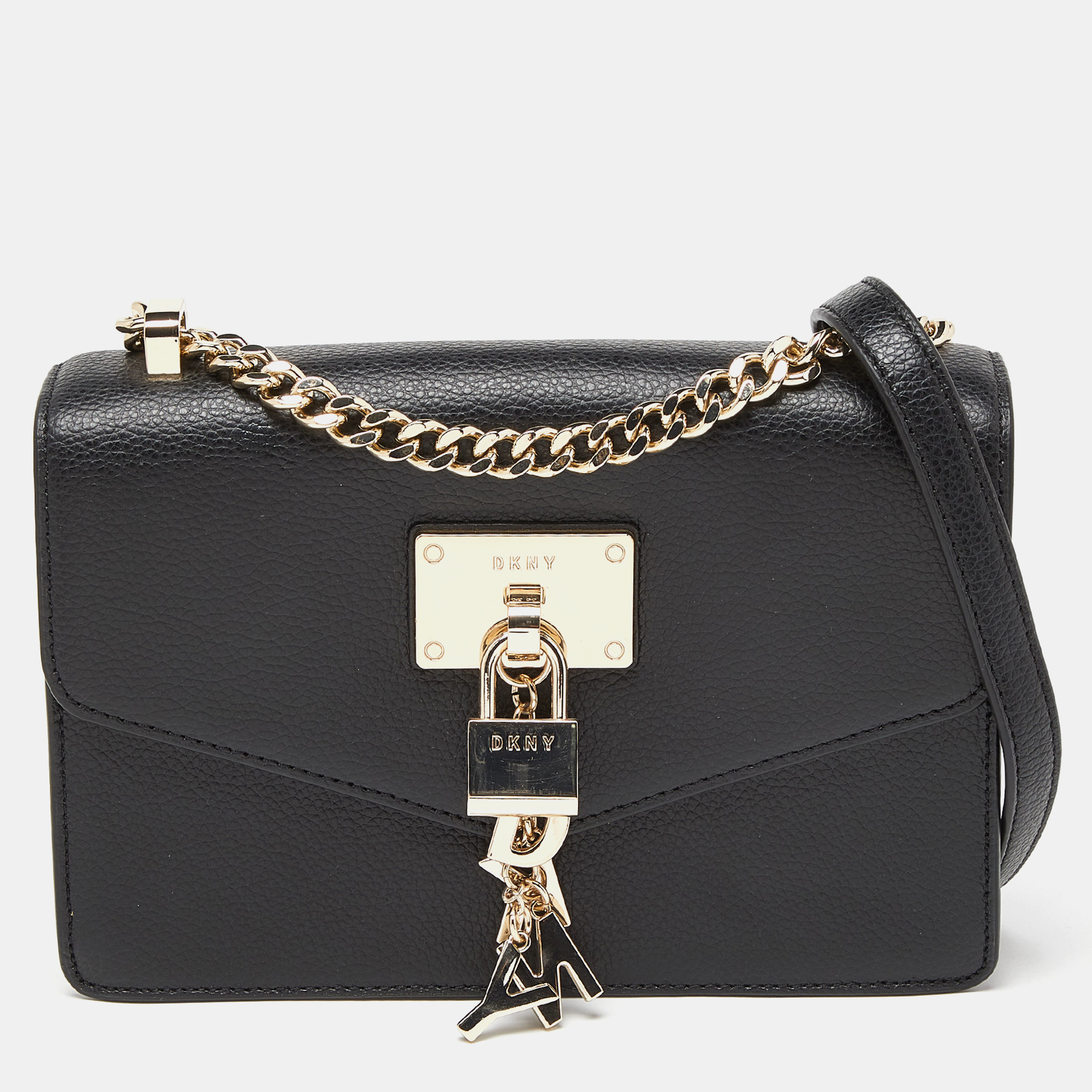 

Dkny Black Leather Elissa Crossbody Bag