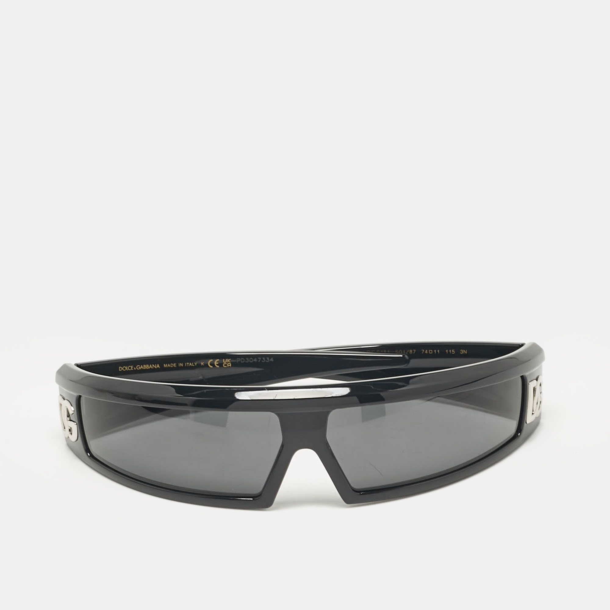 

Dolce & Gabbana Black Acetate DG6181 Shield Sunglasses