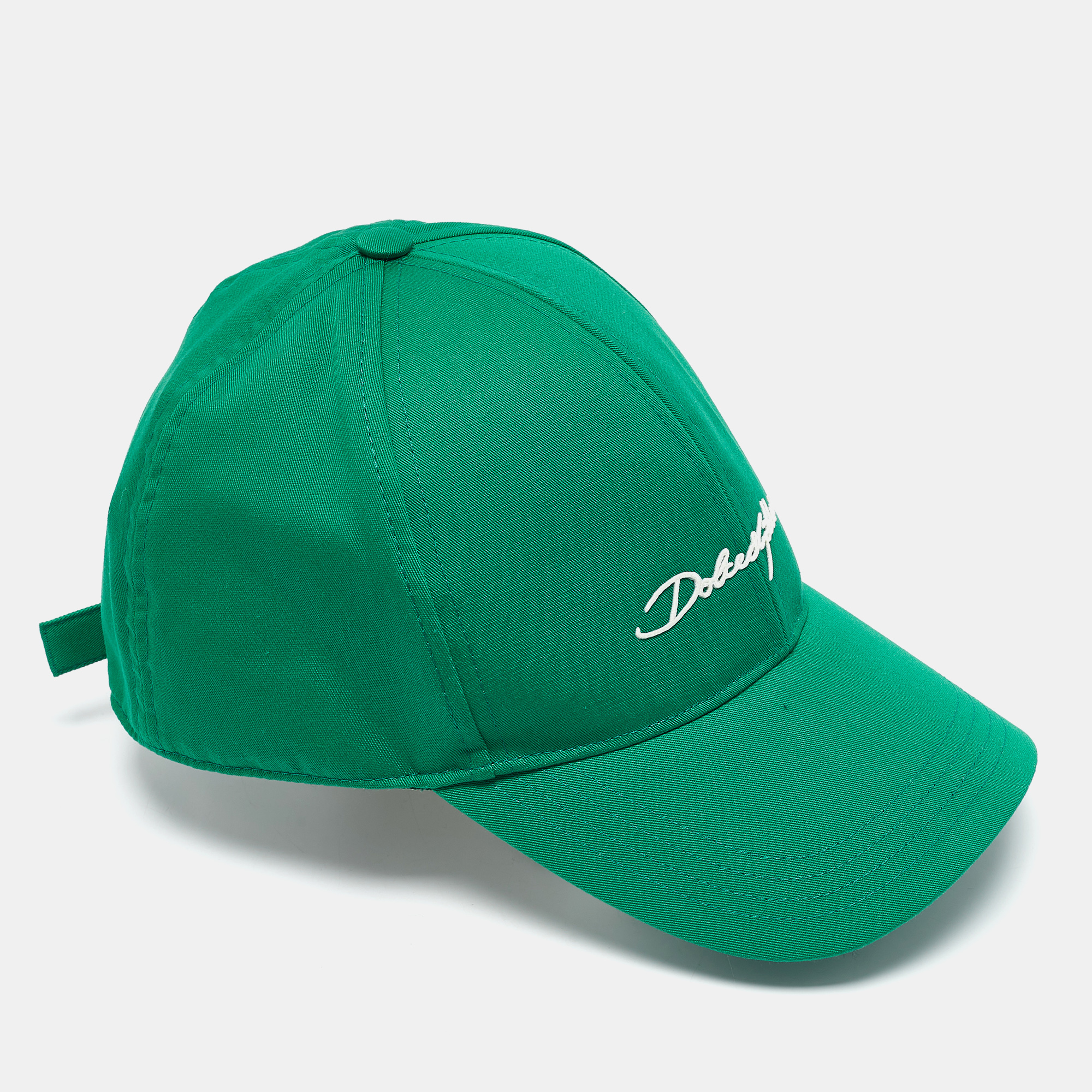 

Dolce & Gabbana Green Logo Embroidered Synthetic Baseball Cap