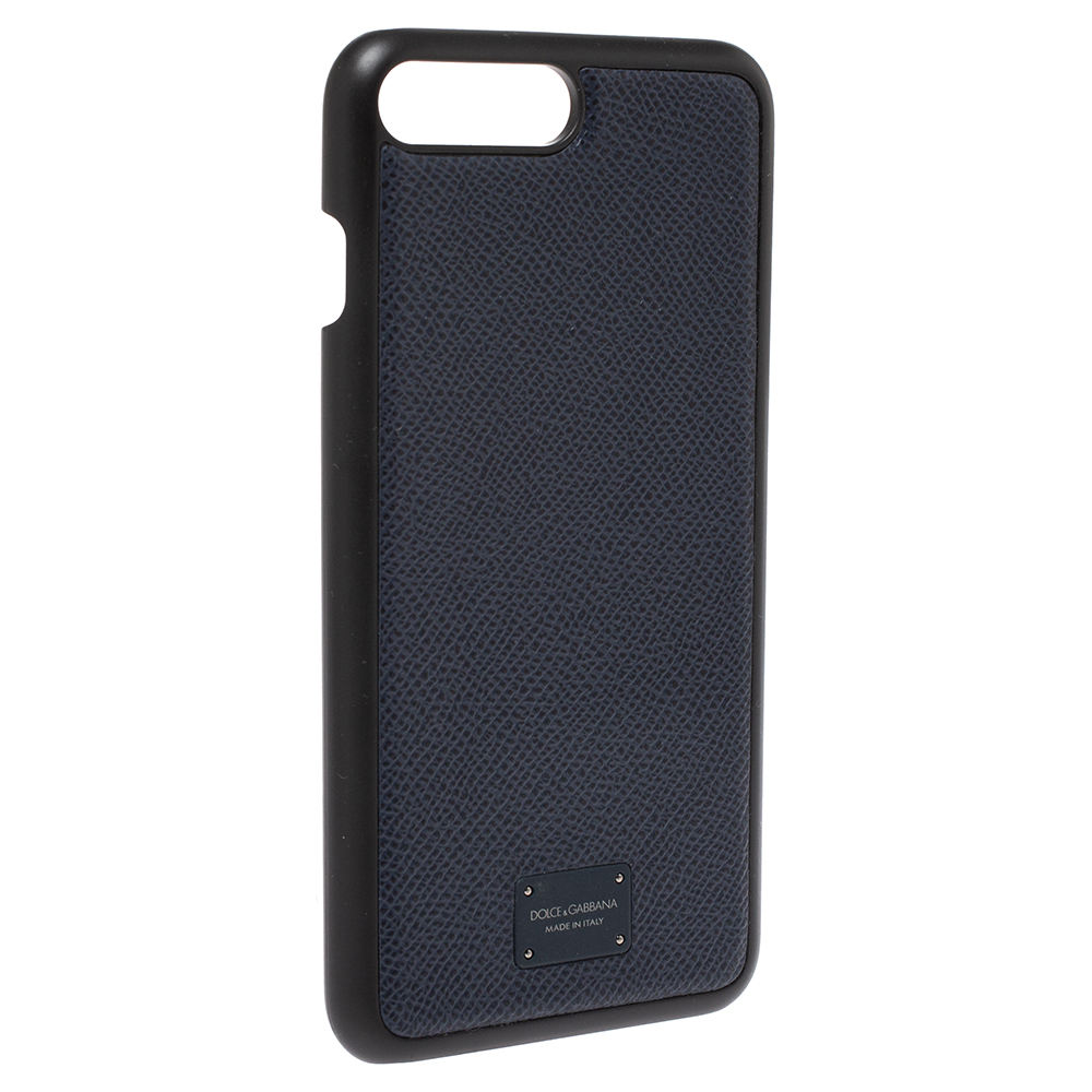 

Dolce & Gabbana Navy Blue Leather iPhone 7/8 Plus Case