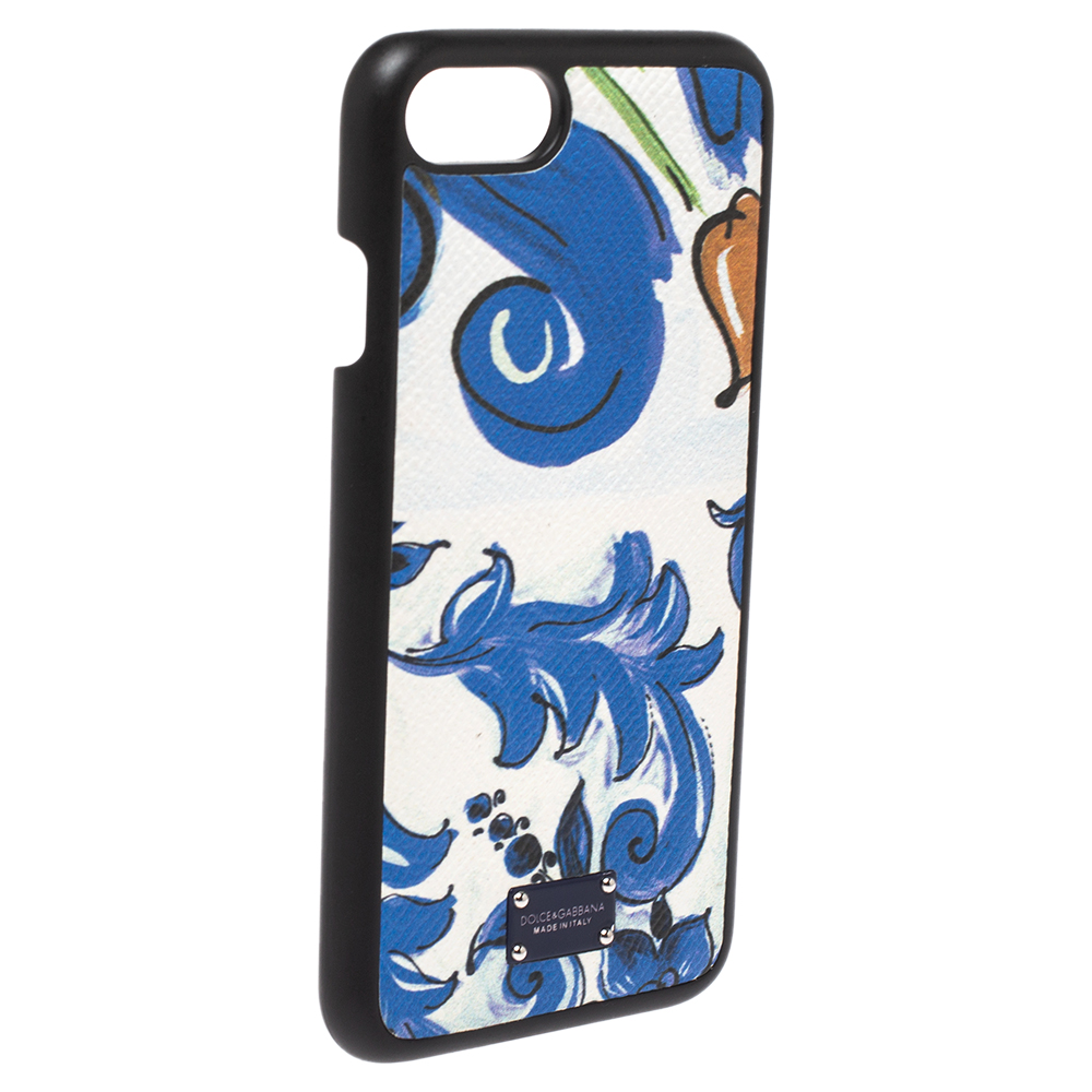 

Dolce & Gabbana Multicolor Floral Print Leather iPhone 7/8 Case