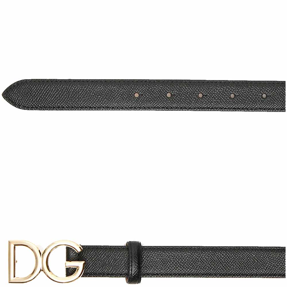 

Dolce & Gabbana DG Logo Belt Size CM 85, Black