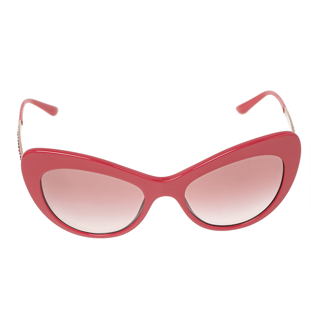 

Dolce & Gabbana Pink DG4307-B Gradient Cat Eye Sunglasses