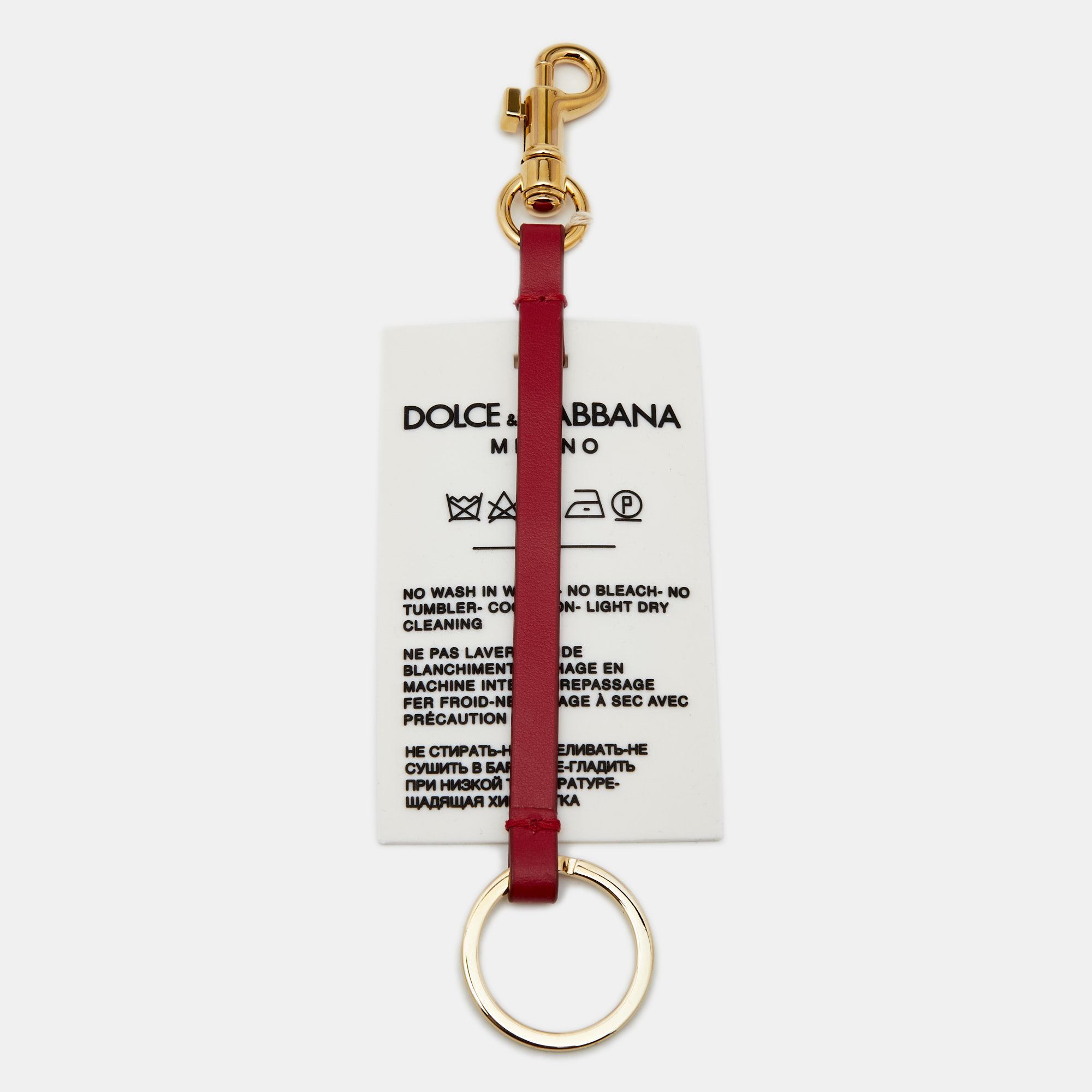 

Dolce & Gabbana Multicolor Rubber and Leather I Love D&G Keychain
