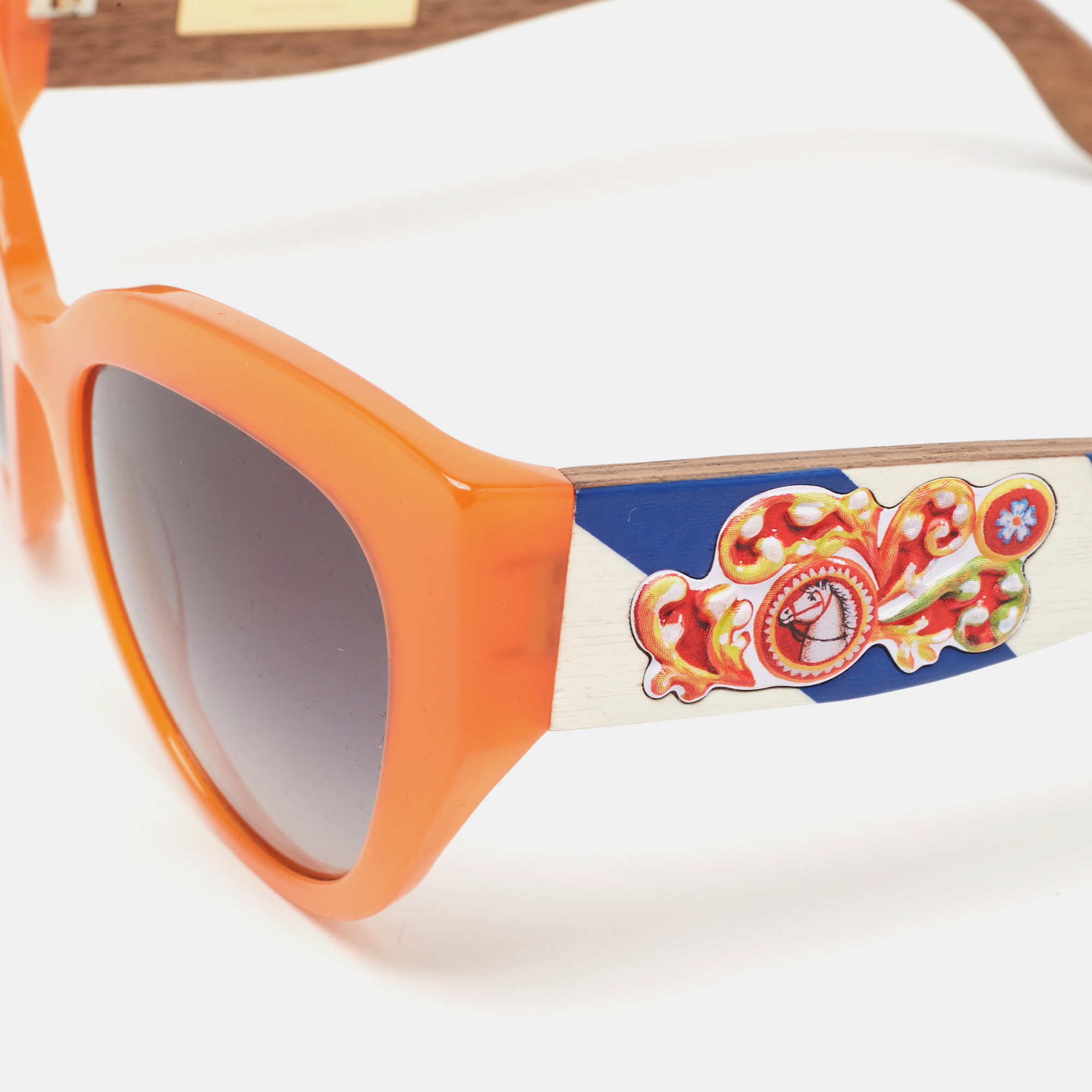 

Dolce & Gabbana Black Gradient DG4278 Carretto Cat Eye Sunglasses