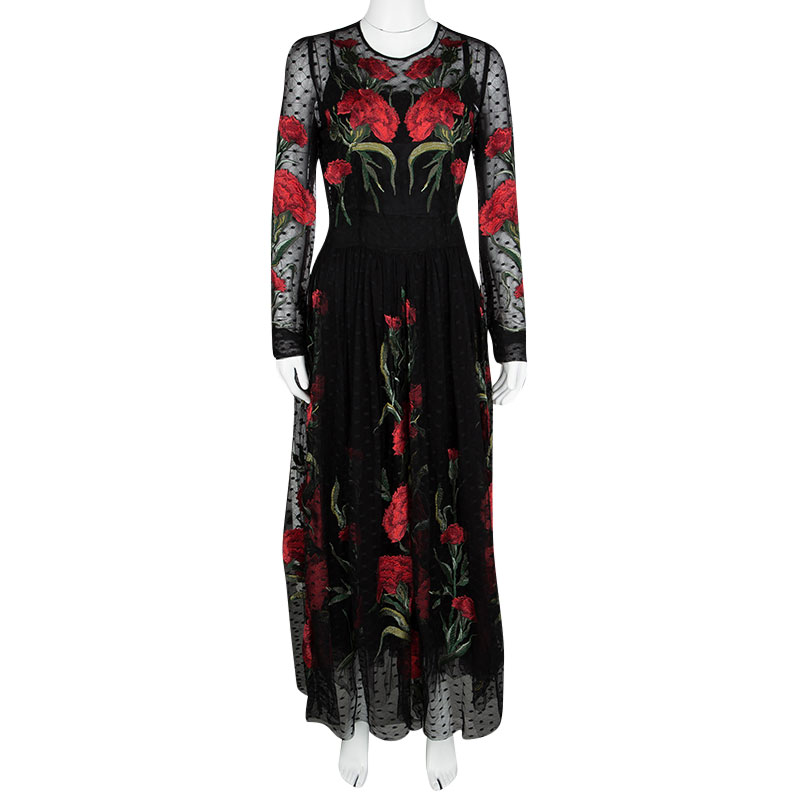 dolce and gabbana embroidered dress