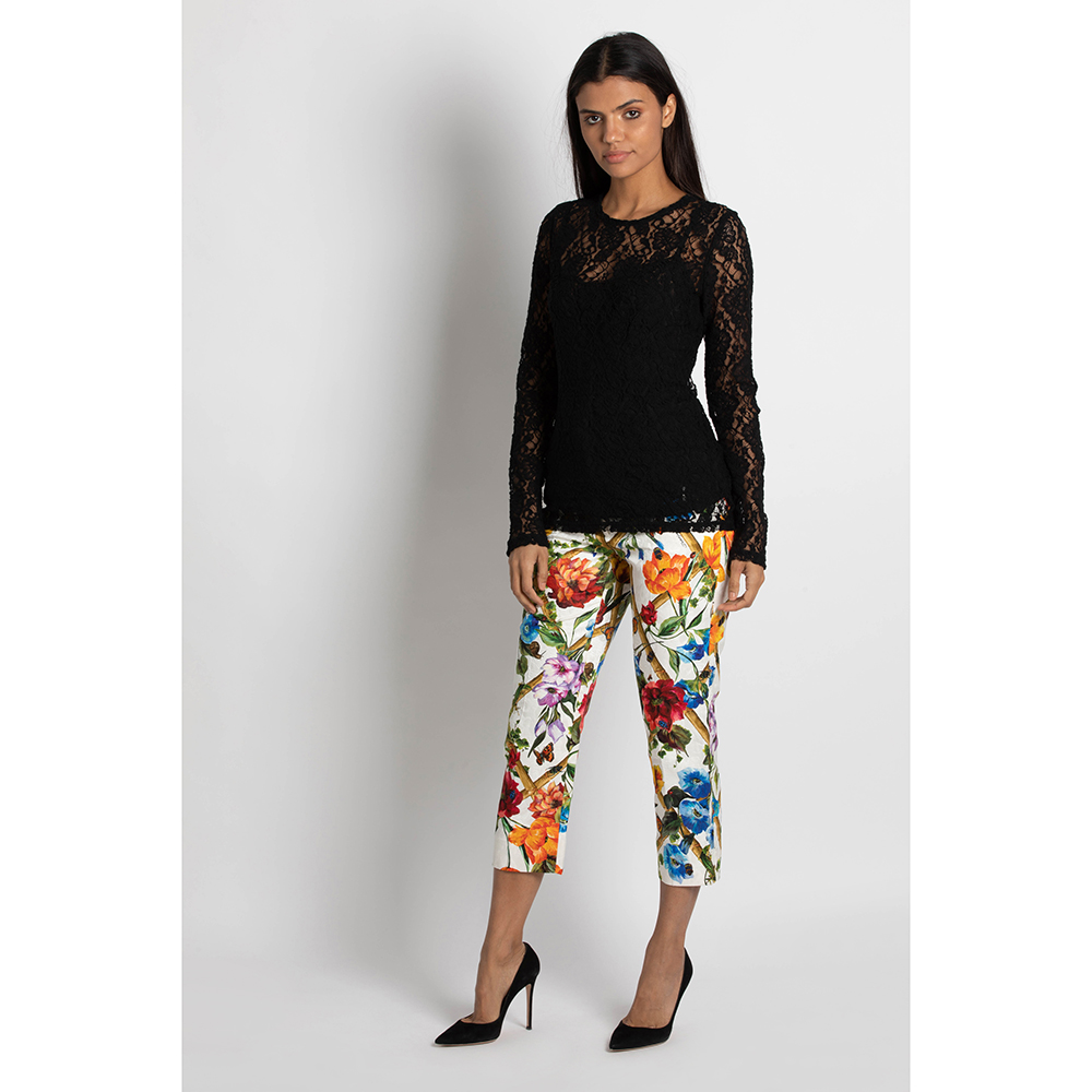 

Dolce & Gabbana Black Lace Top  (IT 36