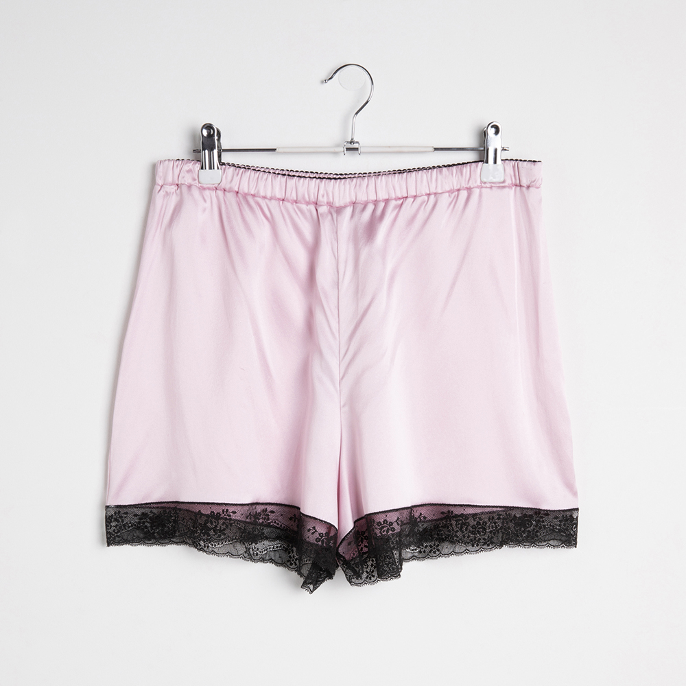 

Dolce & Gabbana Pink Lace Trim Shorts  (4