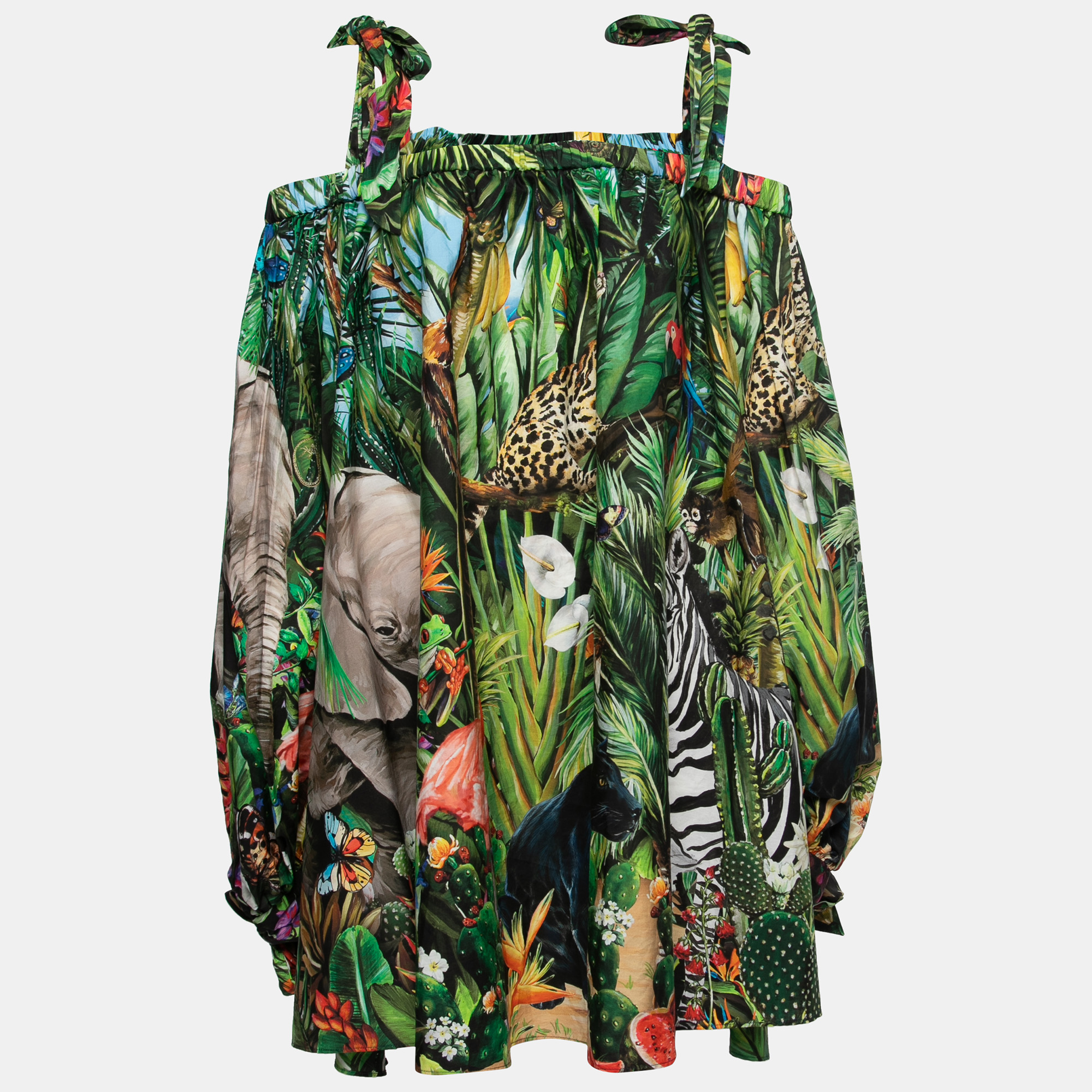 

Dolce & Gabbana Multicolor Printed Cotton Dress