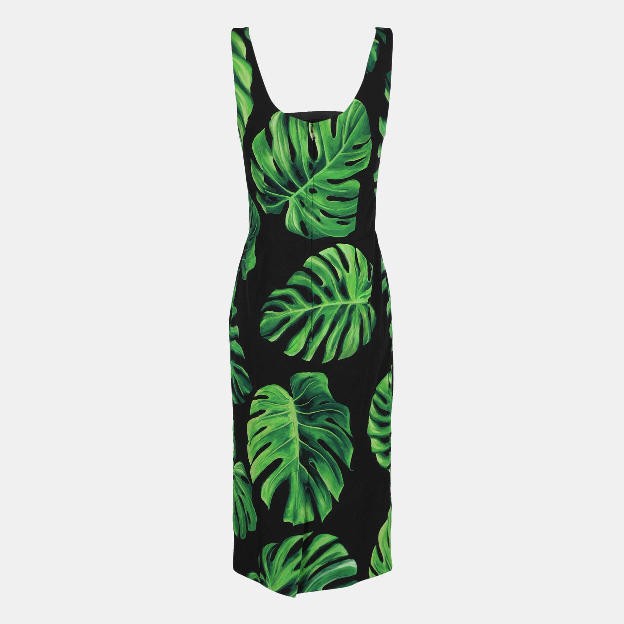 

Dolce & Gabbana Women' Silk Midi Dress - Black
