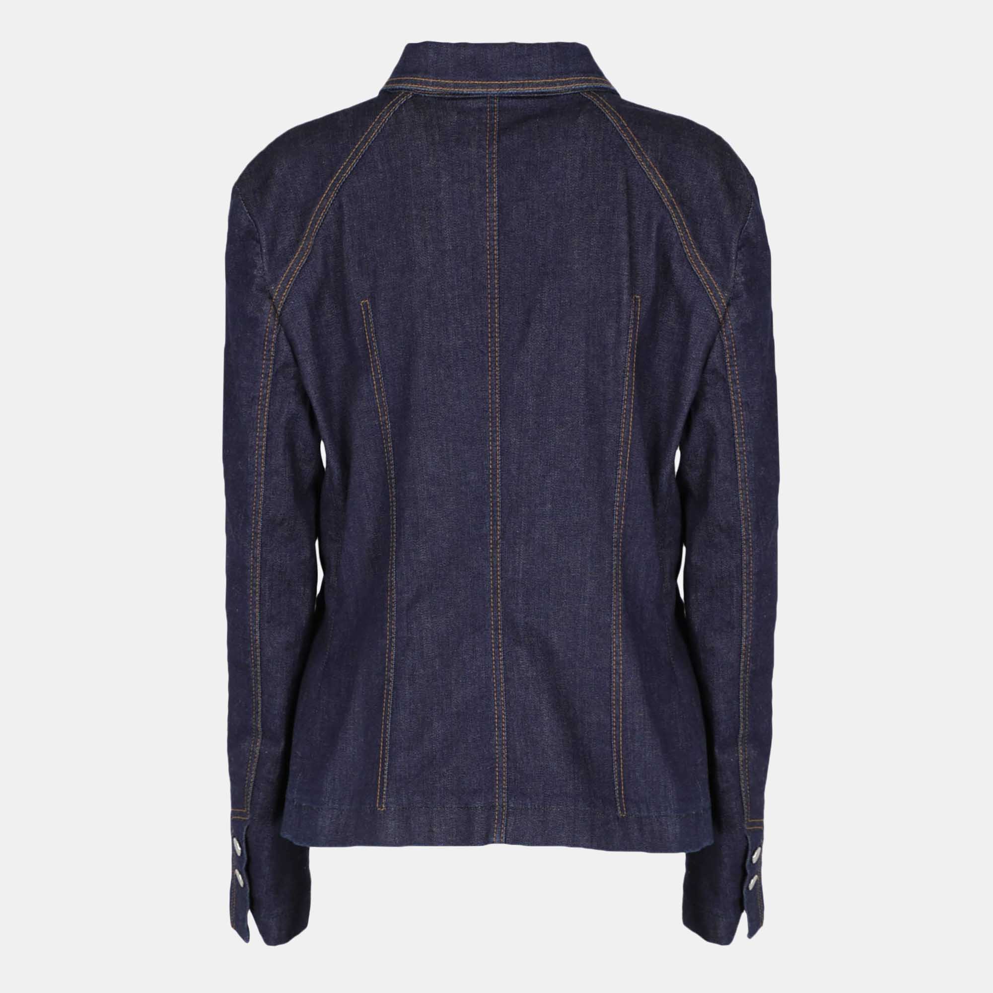 

Dolce & Gabbana Women's Cotton Blazer - Navy, Navy blue